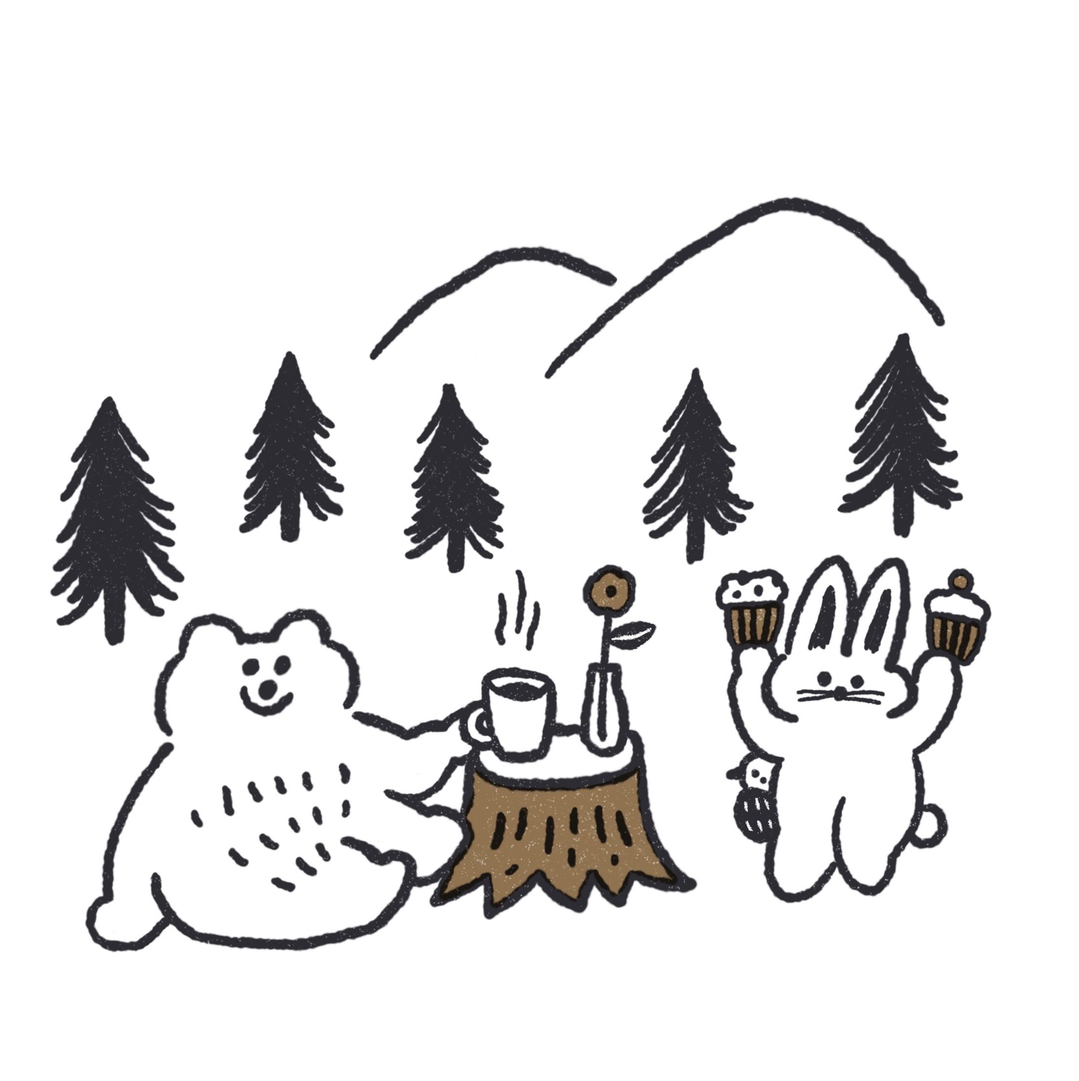 イラスト | 森のどうぶつ-1