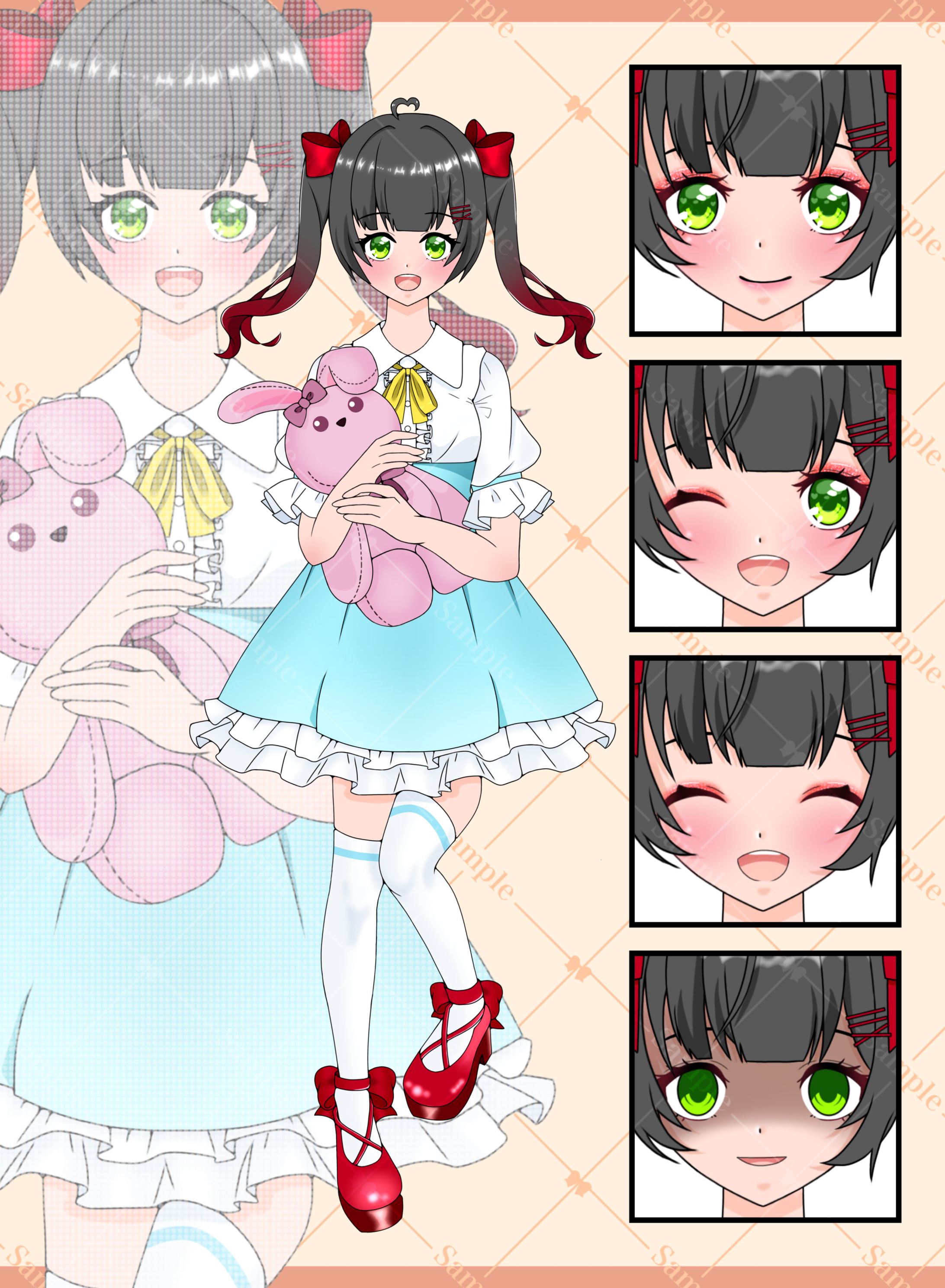 IRIAM用全身立ち絵-1