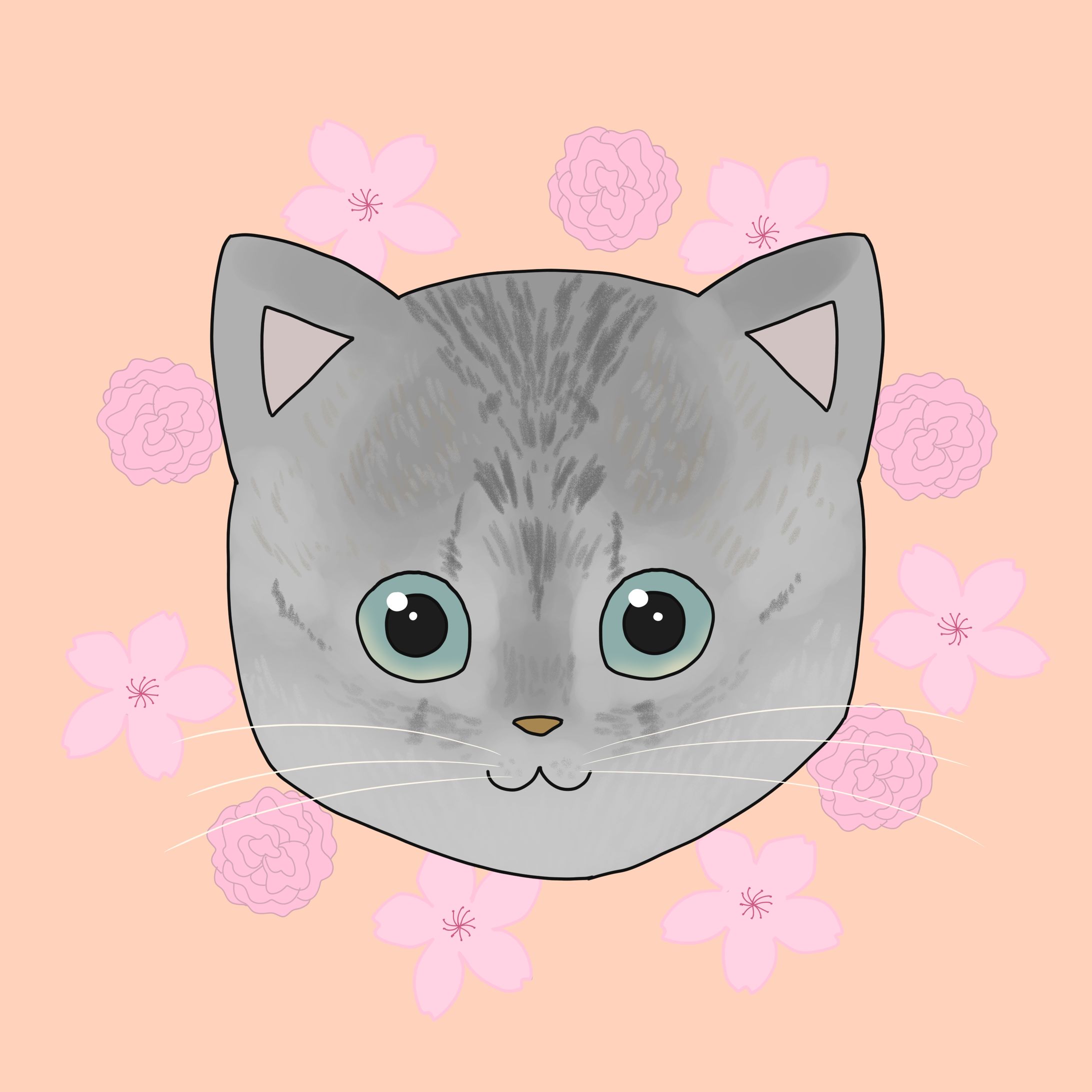 SNSアイコン受注【猫】-1