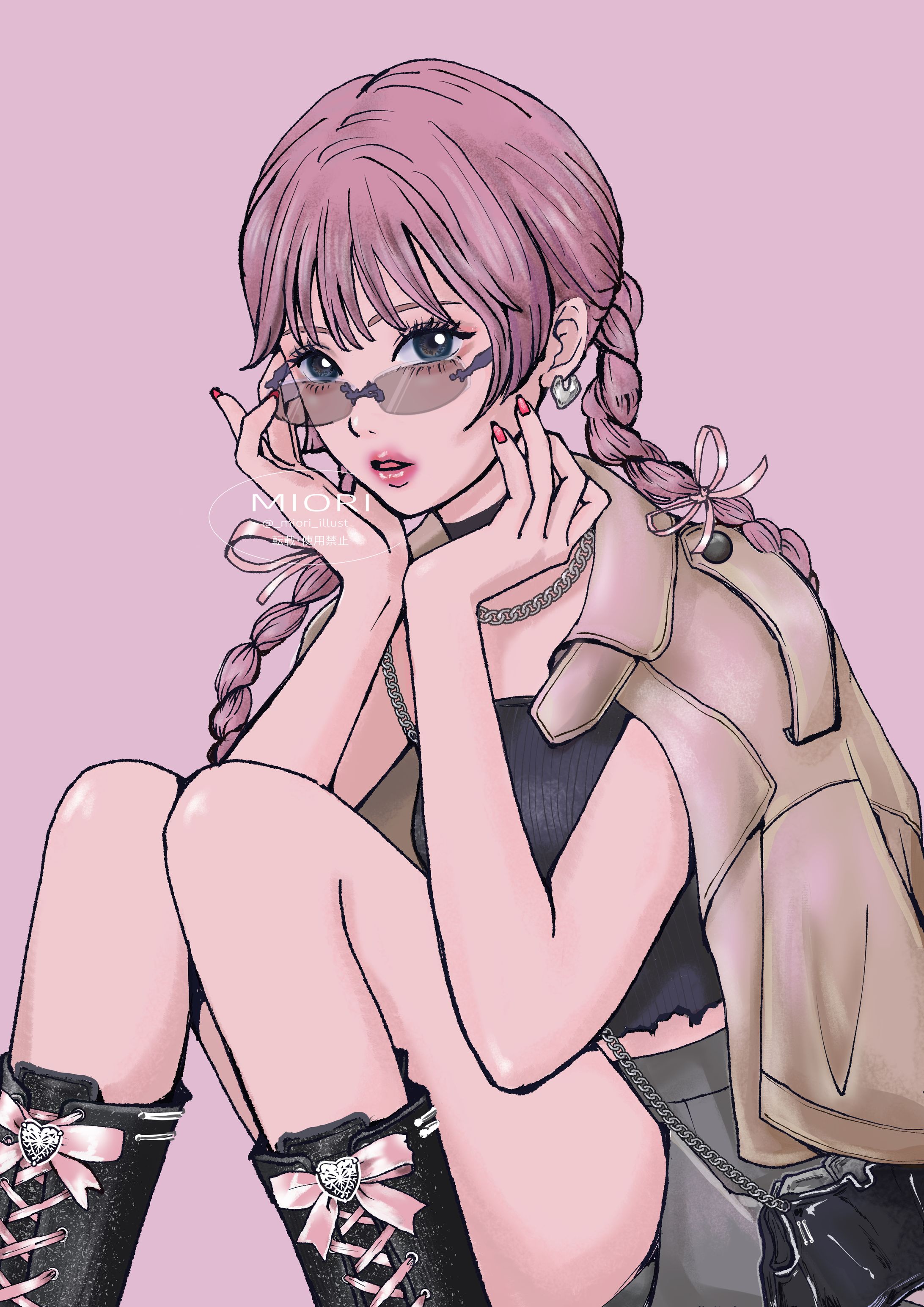 強め可愛い甘辛コーデ-1