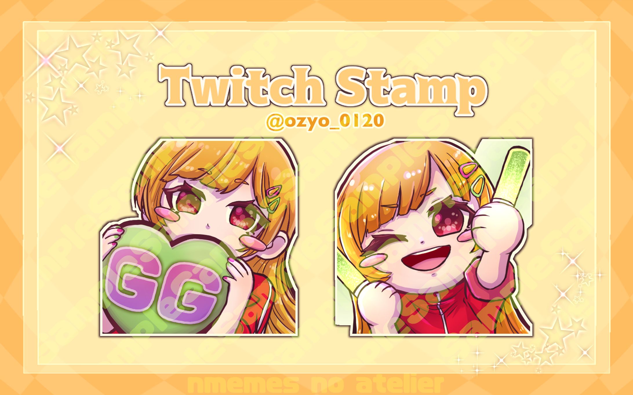 スタンプ静止画 南の島のお嬢 様-1