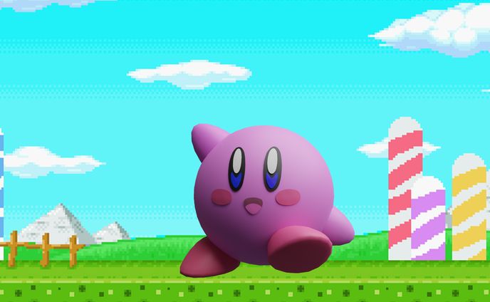 カービィモデリング　blender