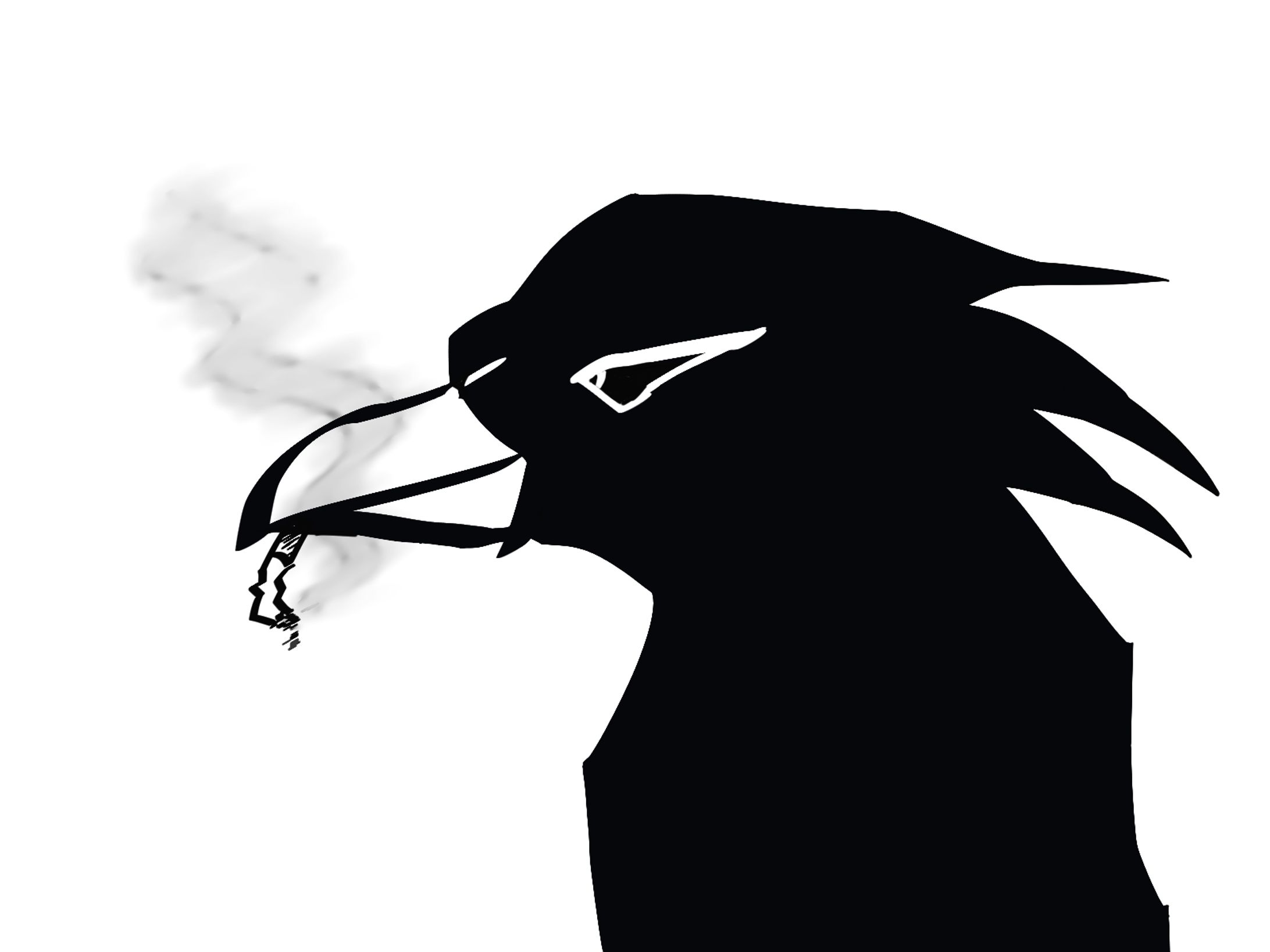 Cool Smoking Crow-1