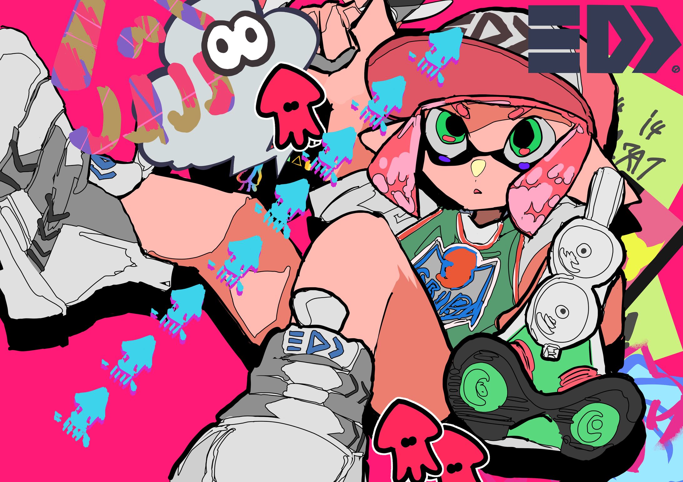 スプラトゥーン二次創作イラスト 2024/01/09-1