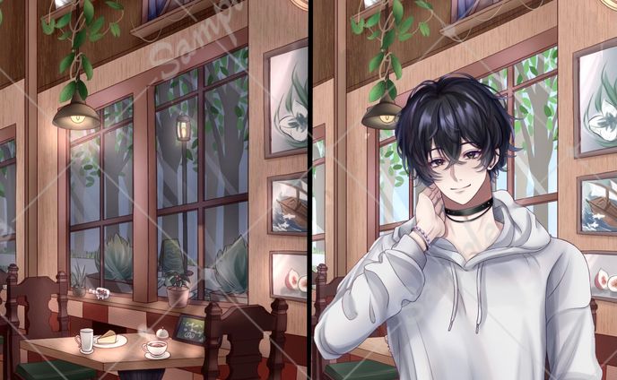 【ご依頼】配信アプリSpoonで使用する背景とアイコンイラスト