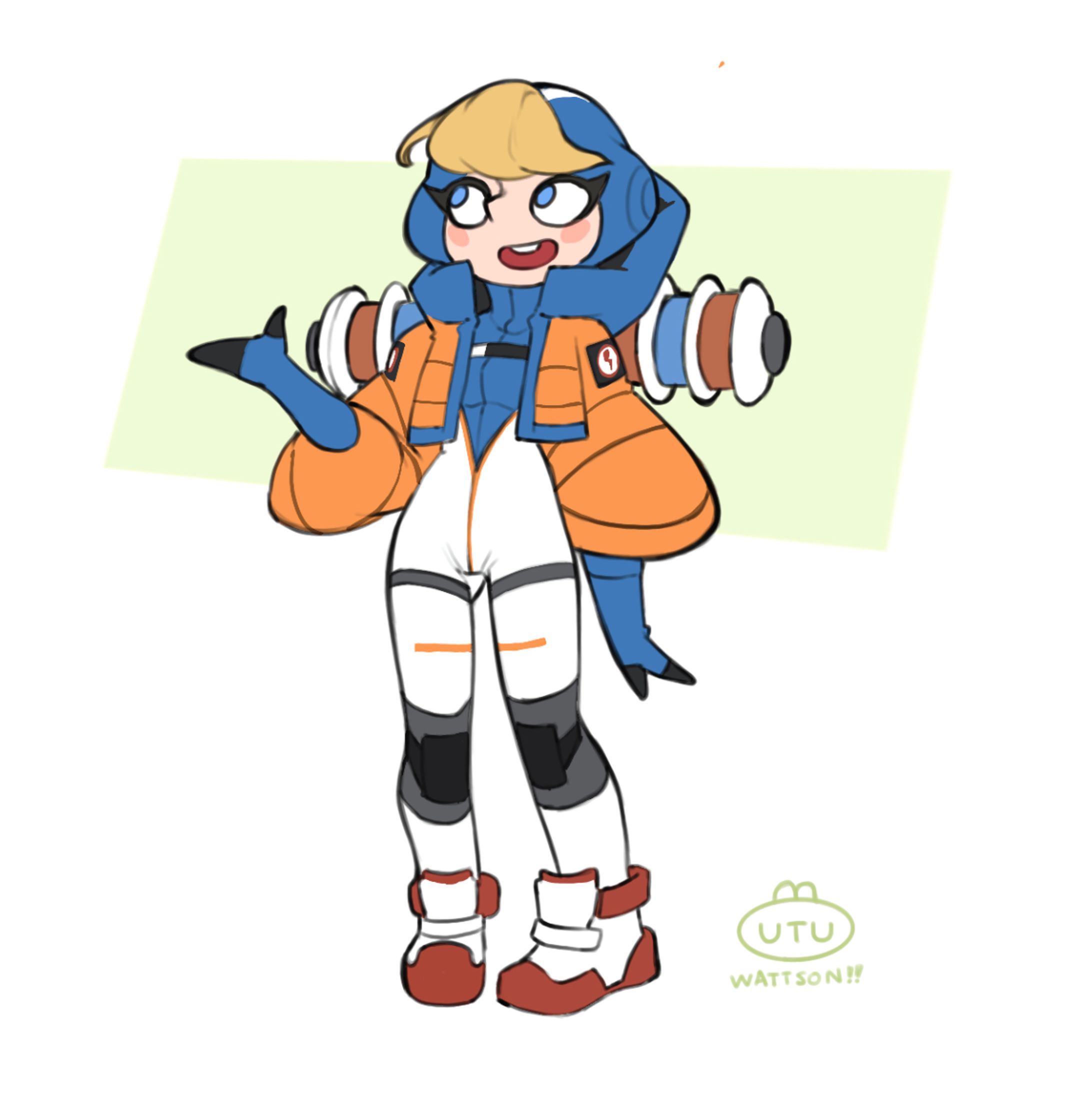 ApexLedgendsワットソン　ファンアート-1