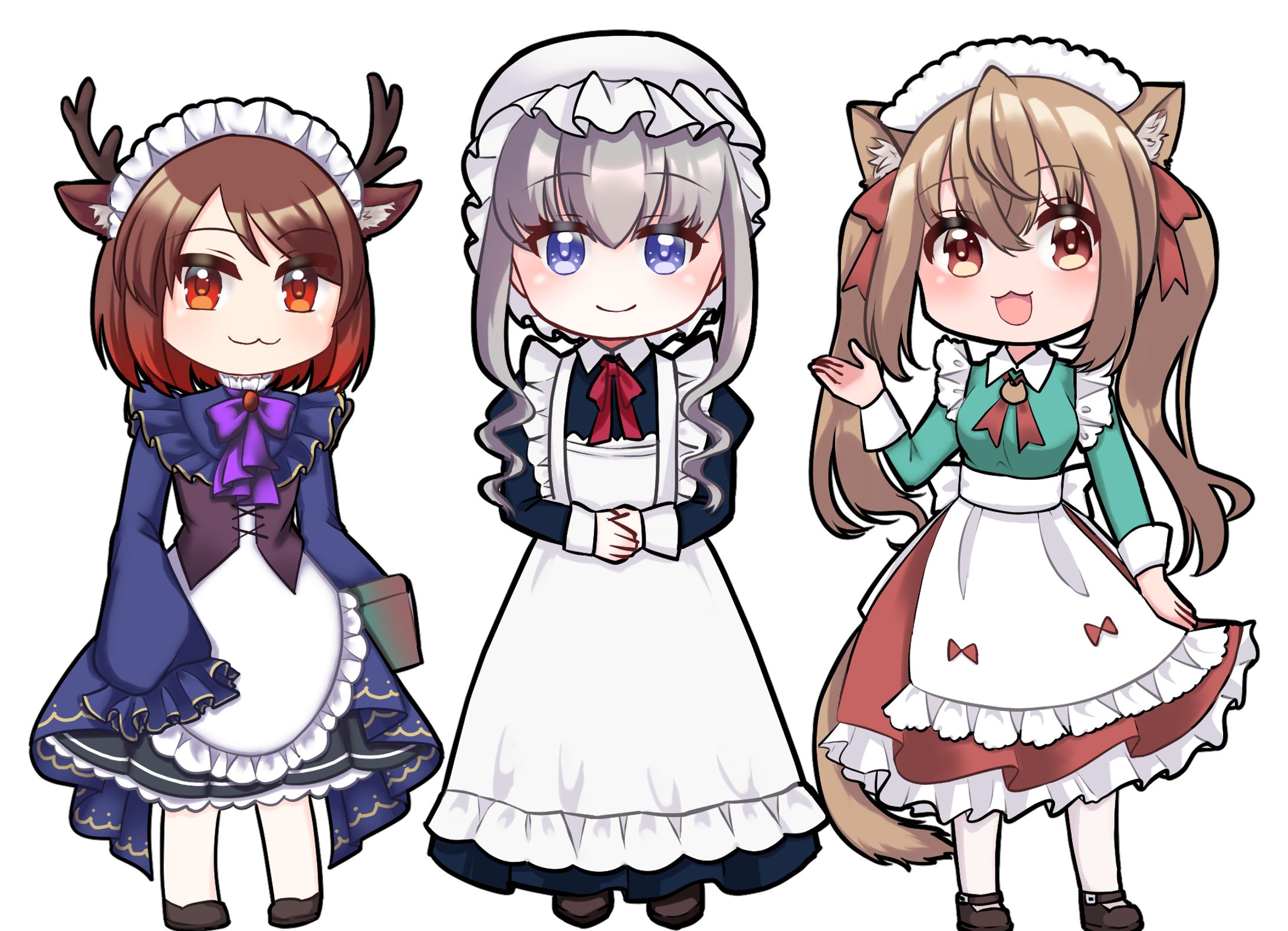 OC　デフォルメイラスト3枚-1