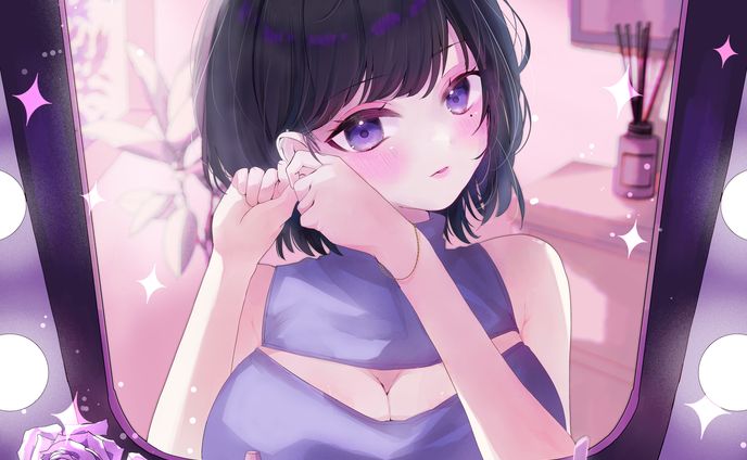 vtuber 霧崎玲花様 バーチャル物産展ノベルティグッズイラスト