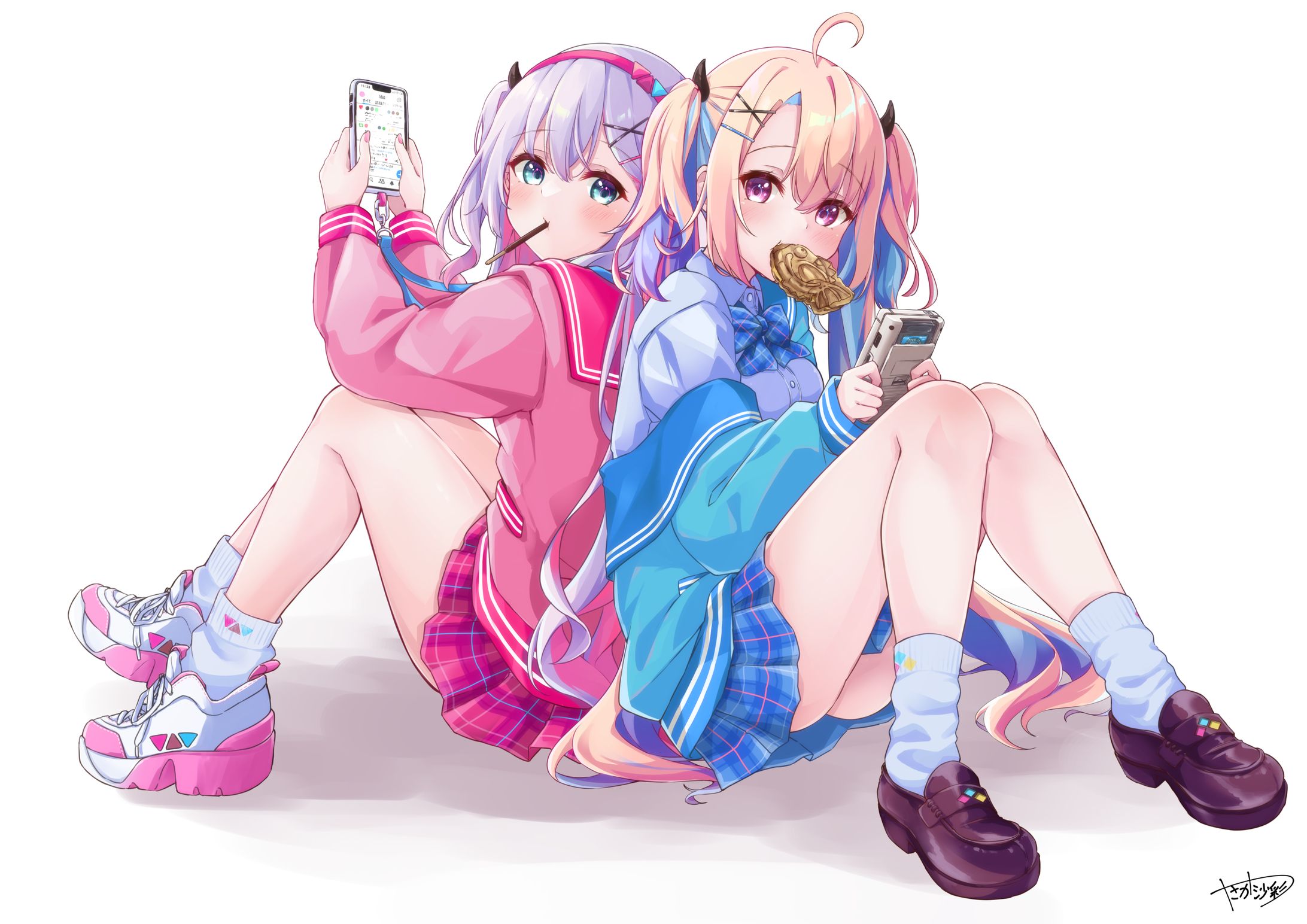 結目ユイ様・水瀬しあ様　ファンアートイラスト-1