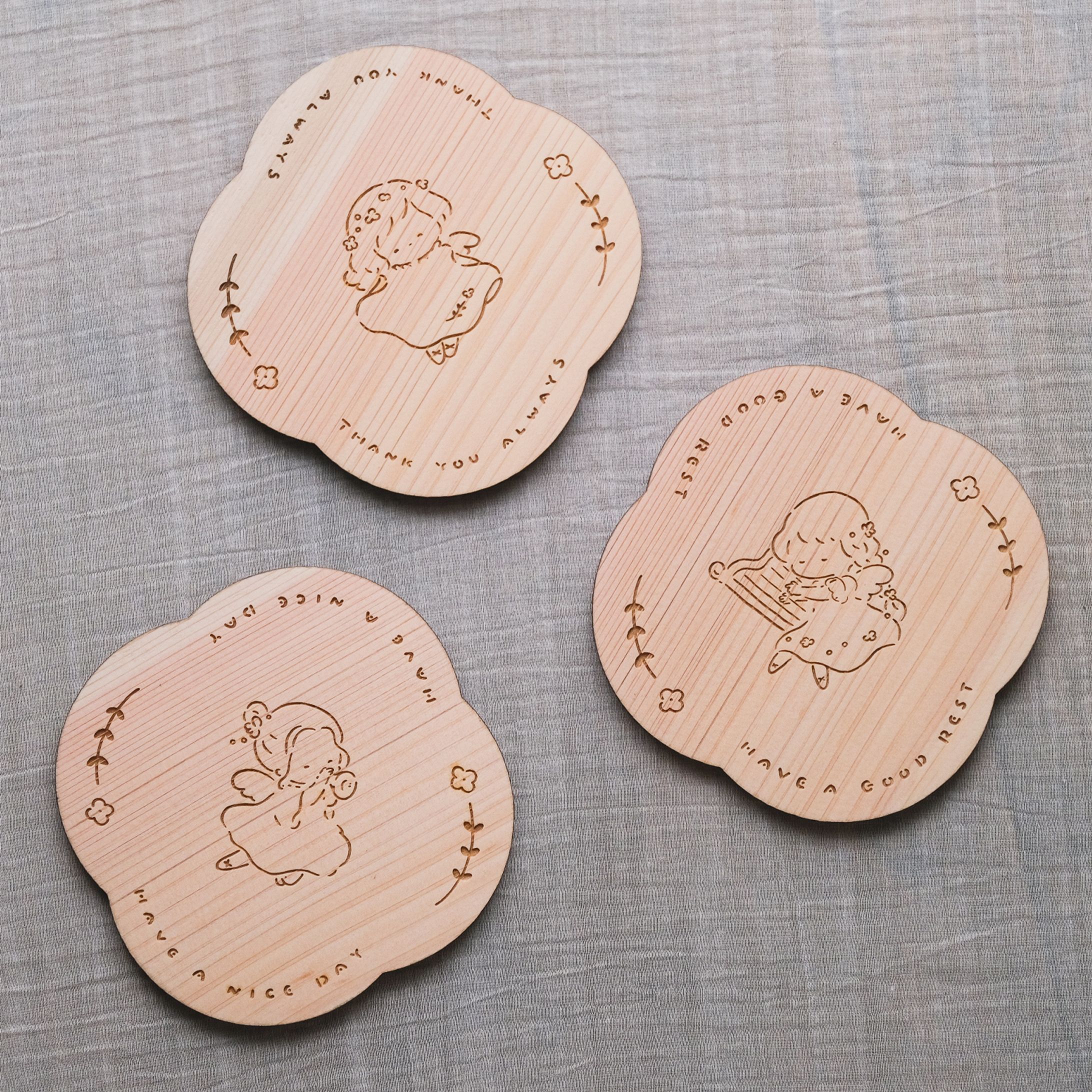 木製コースター-1