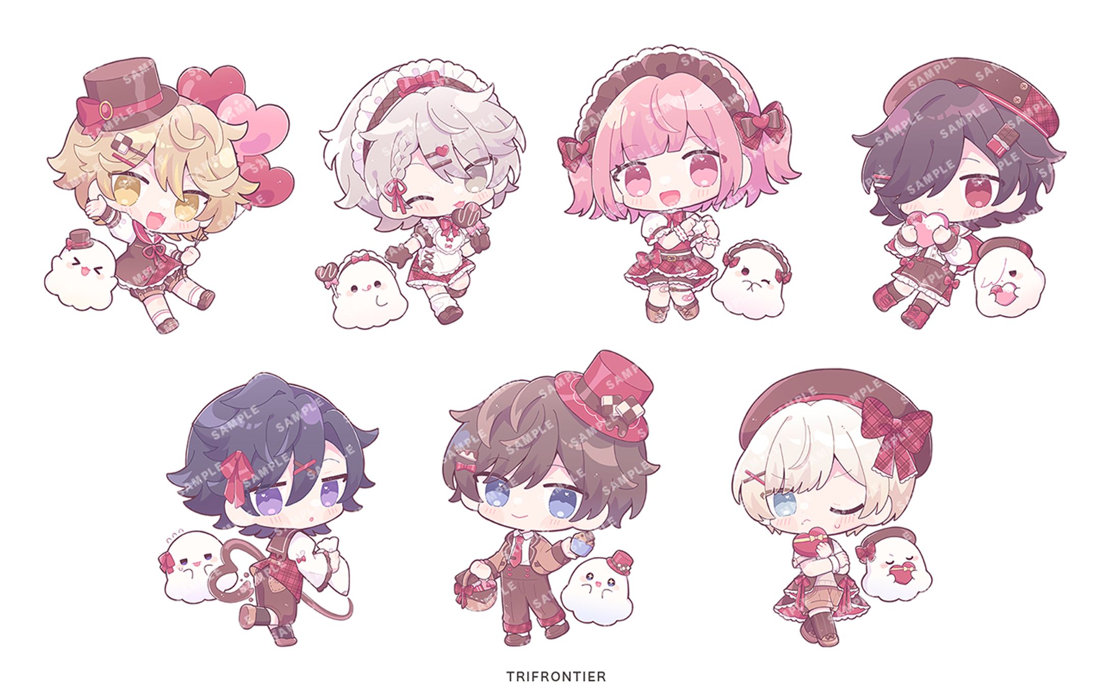 Poltergeist バレンタインミニキャライラスト-1