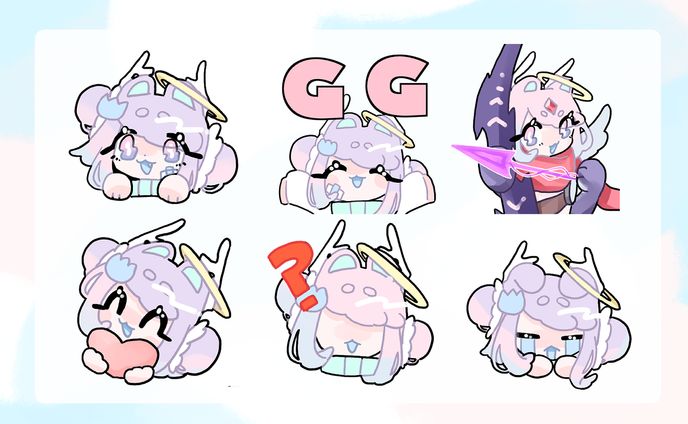 エモート用SDイラスト