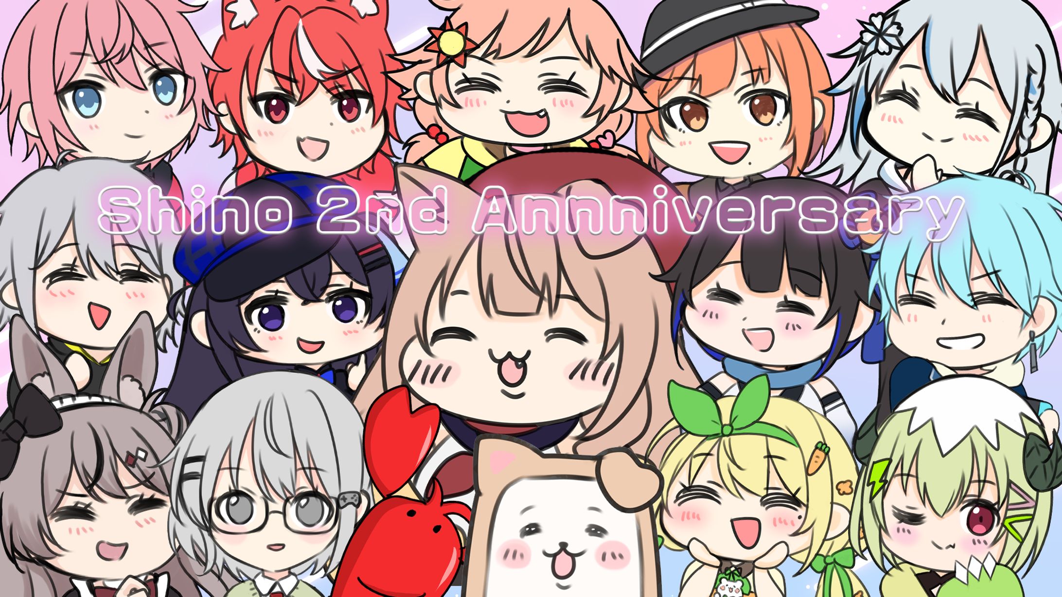 四ノ宮しの２周年記念動画用イラスト集-1