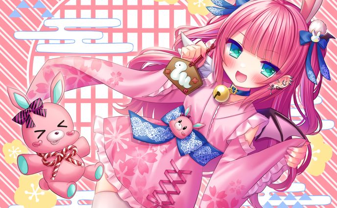 Vtuber様ご依頼「お正月イラスト」担当