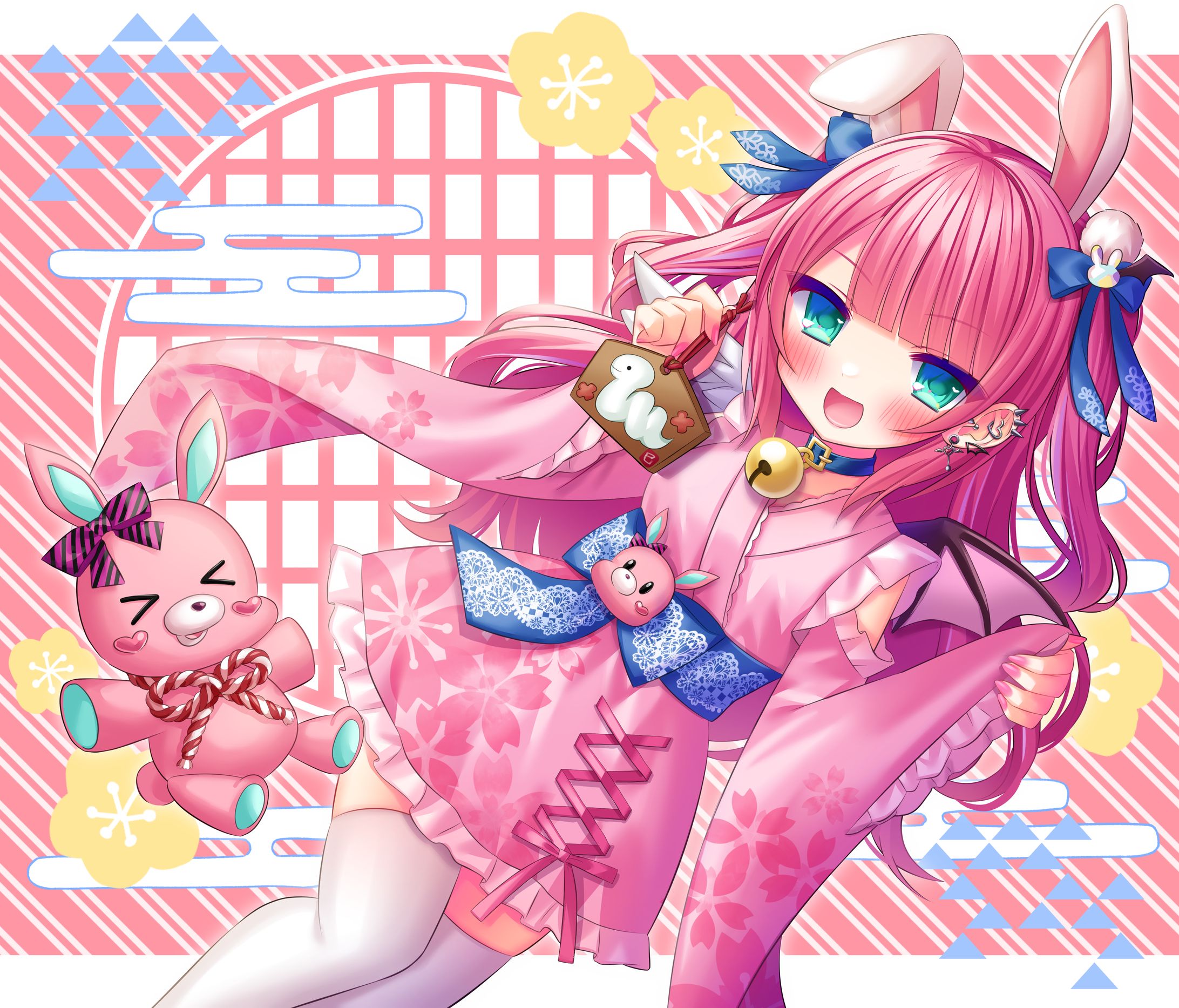 Vtuber様ご依頼「お正月イラスト」担当-1