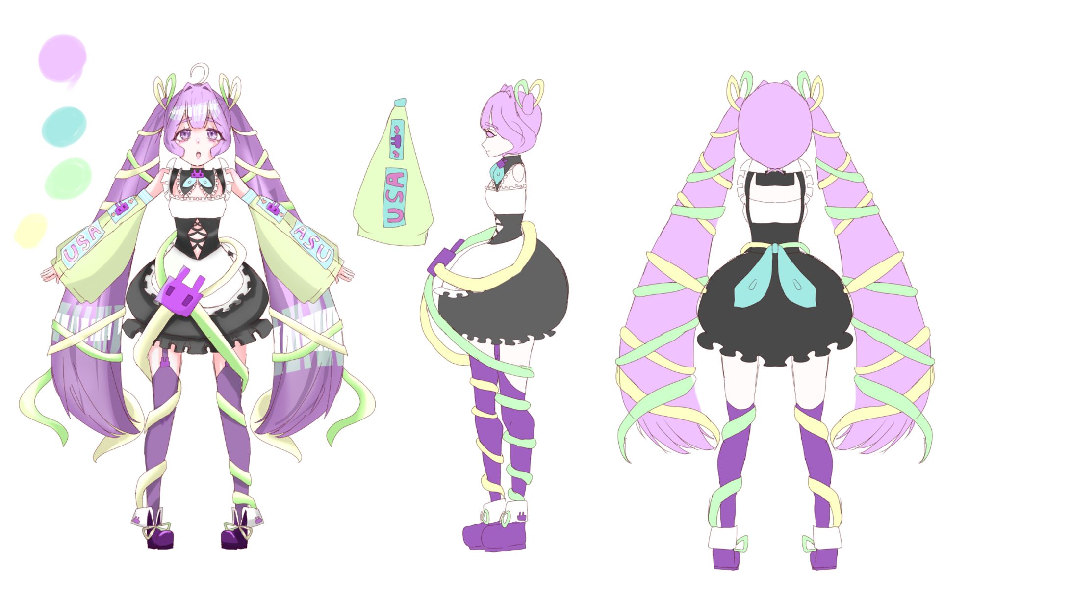 オリジナル魔法少女メイド×動物、ロップイヤー-1