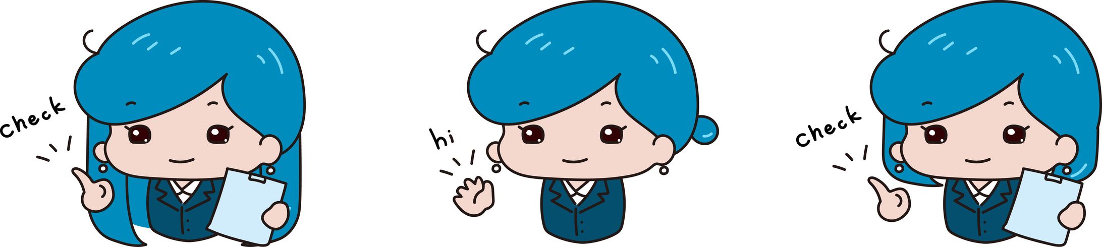 女性イラスト挿絵１-1