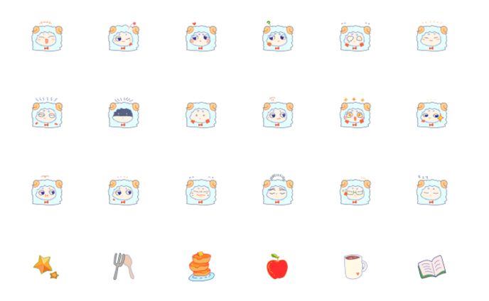 【LINE絵文字/創作】ひつじのメリアンヌ