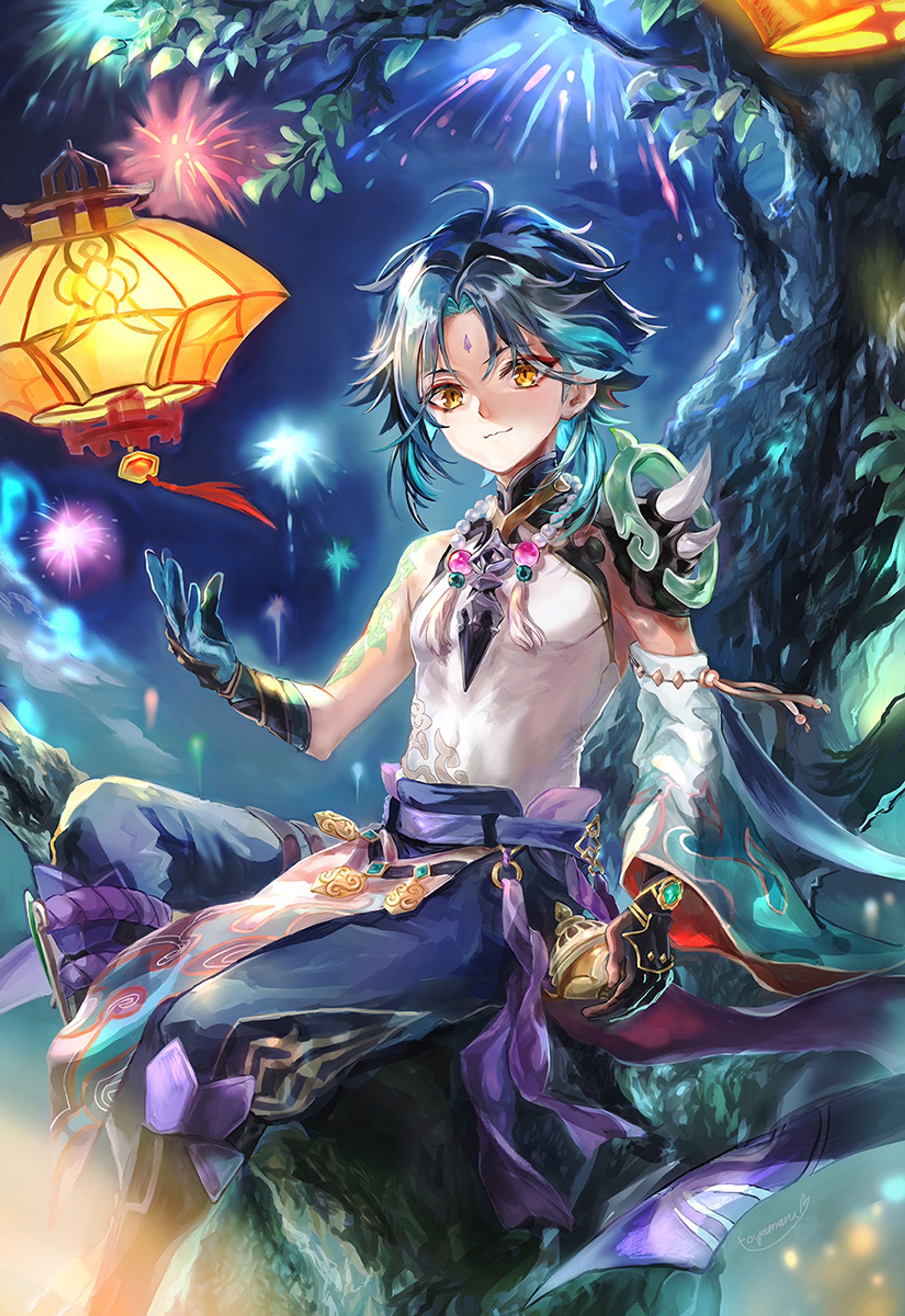 ファンアート／原神Xiao-1