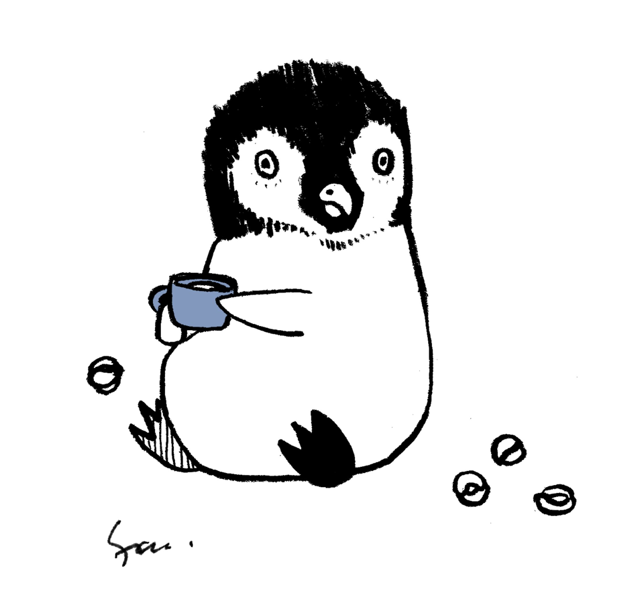 ペンギンとコーヒー-1