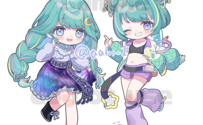癒城マリ様 グッズ用SDイラスト