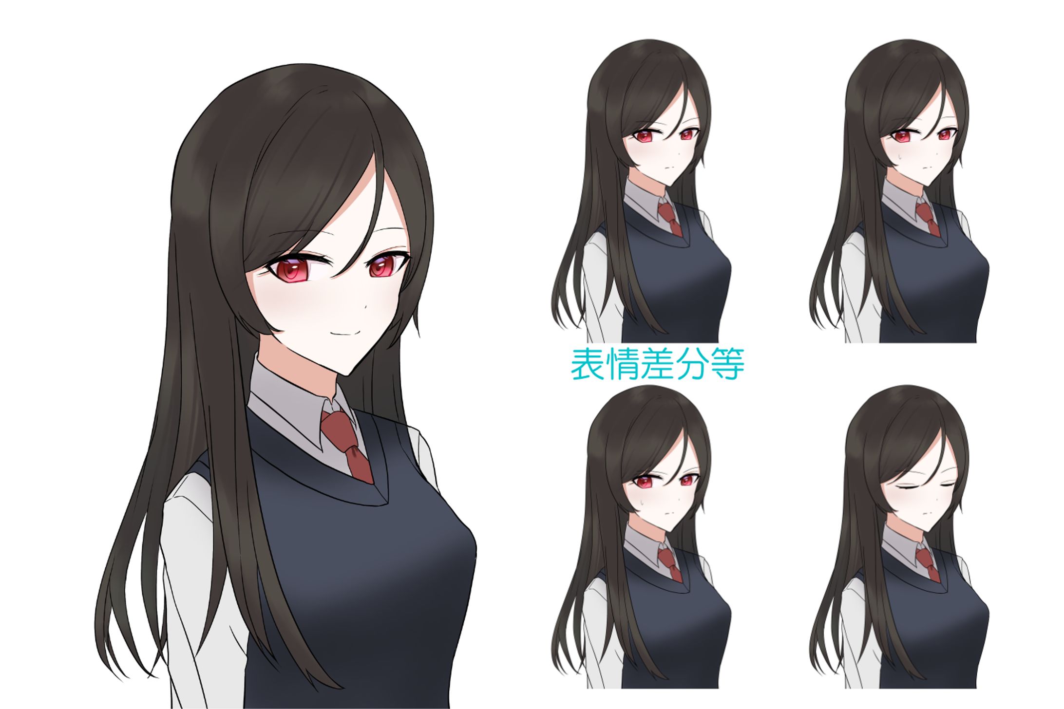 立ち絵イラスト　女性-1
