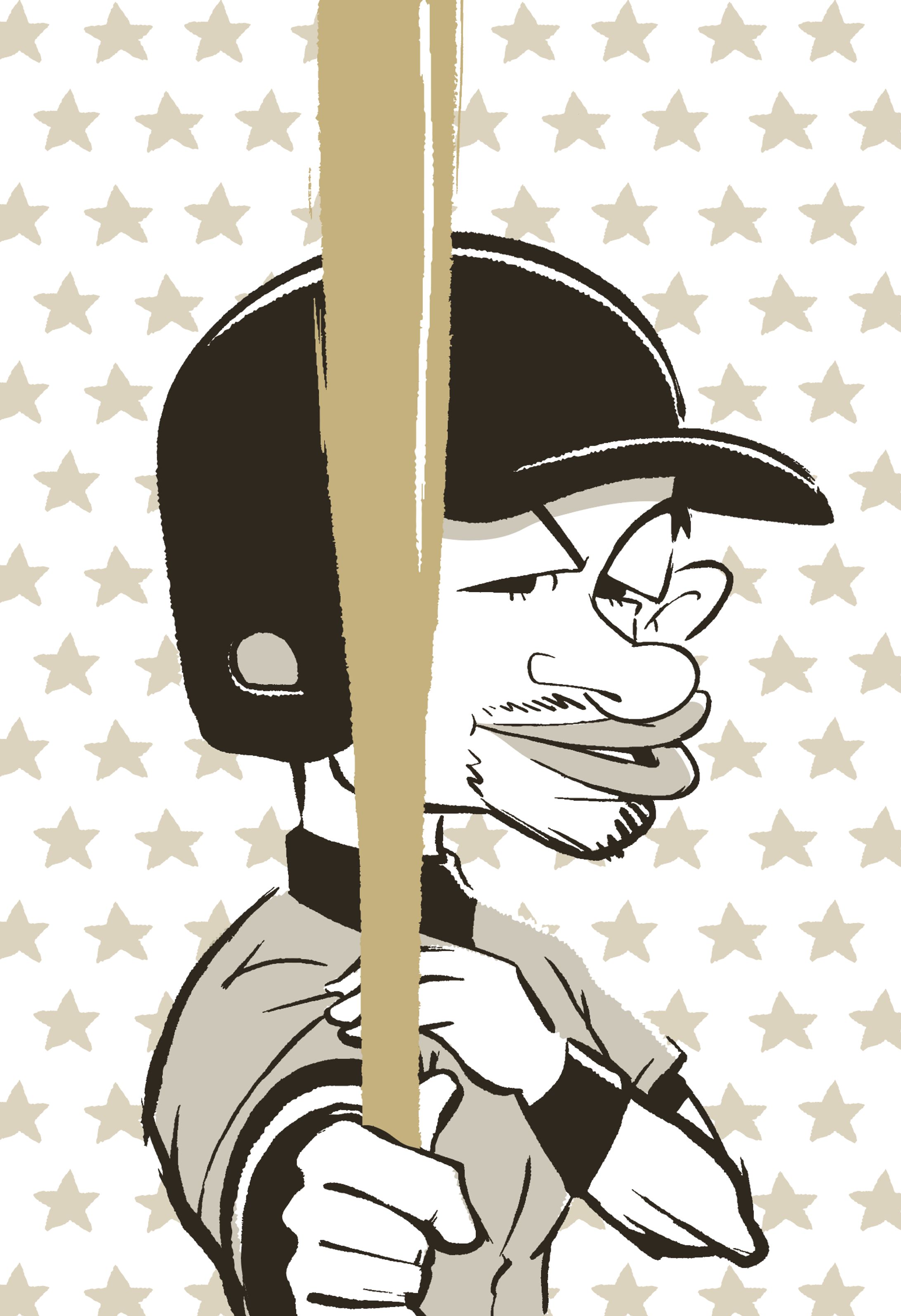 【似顔絵イラスト】イチロー氏-1