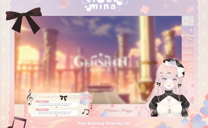 Fan Vtuber Overlay Design