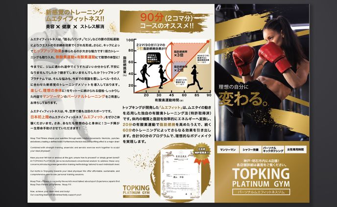 三つ折りパンフレット