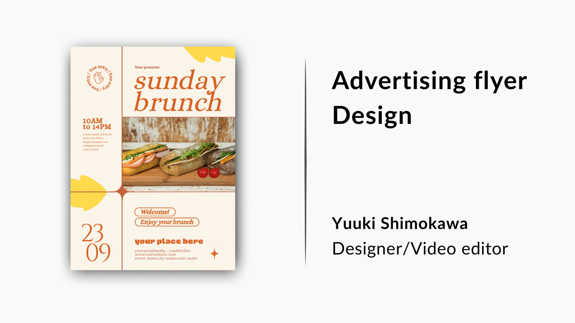 【WEBデザイン】サンデーブランチメニュー-1