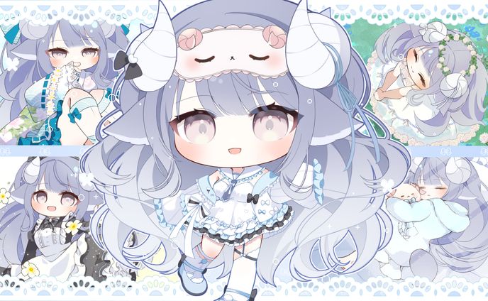 綿羽ミルフィ様 Skeb ミニキャラ