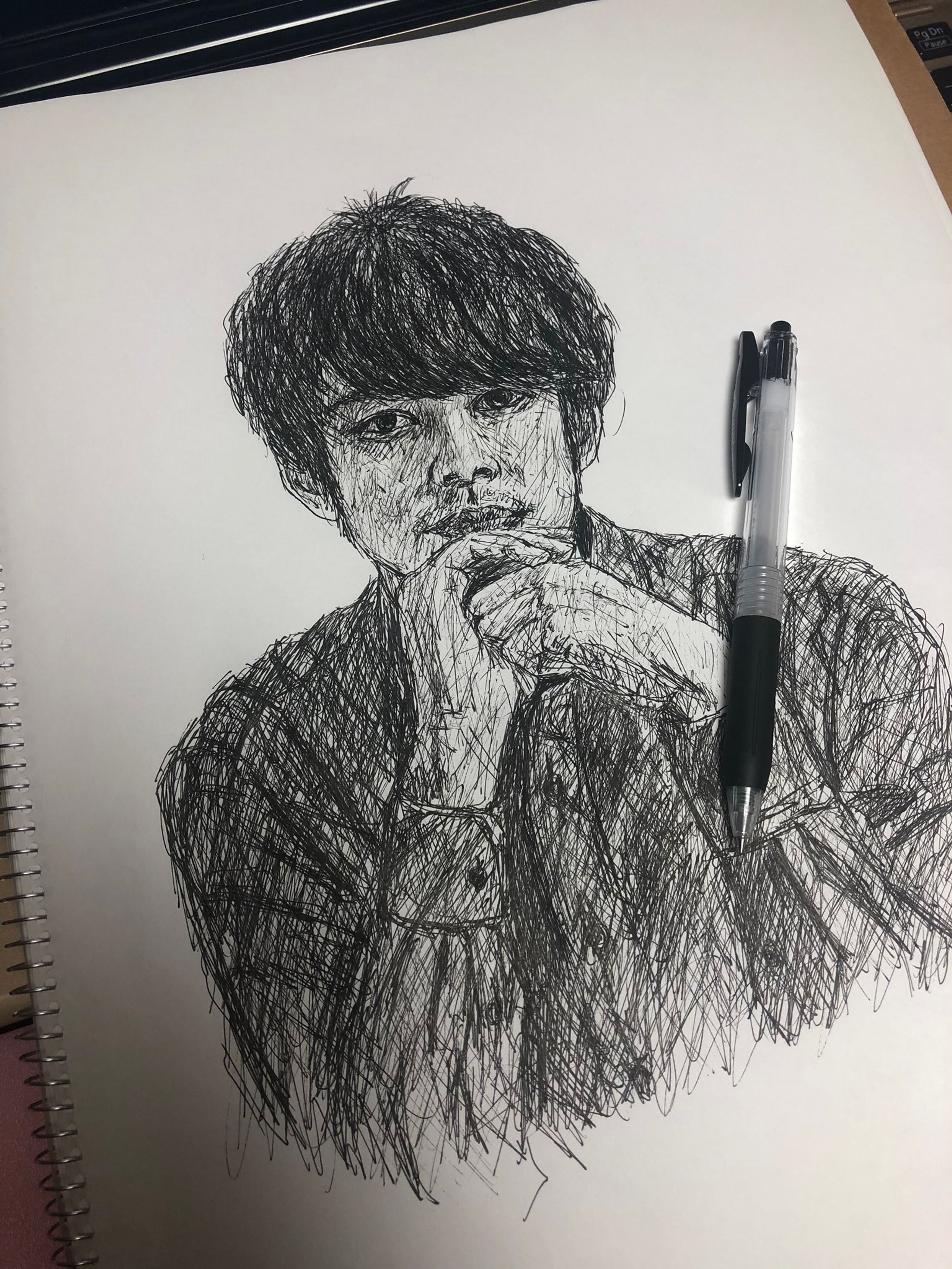 ボールペン画/西野亮廣さん