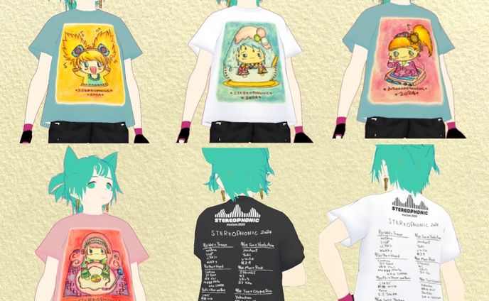 mxizm STEREOPHONIC2024 フェスTシャツ Design by エス。。