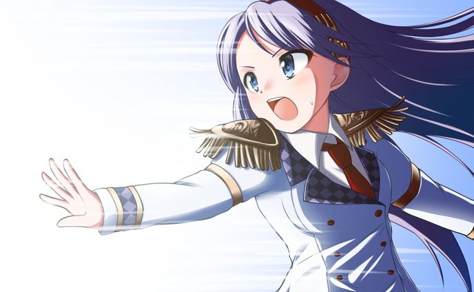 エネルギー波を受けるキャラクター