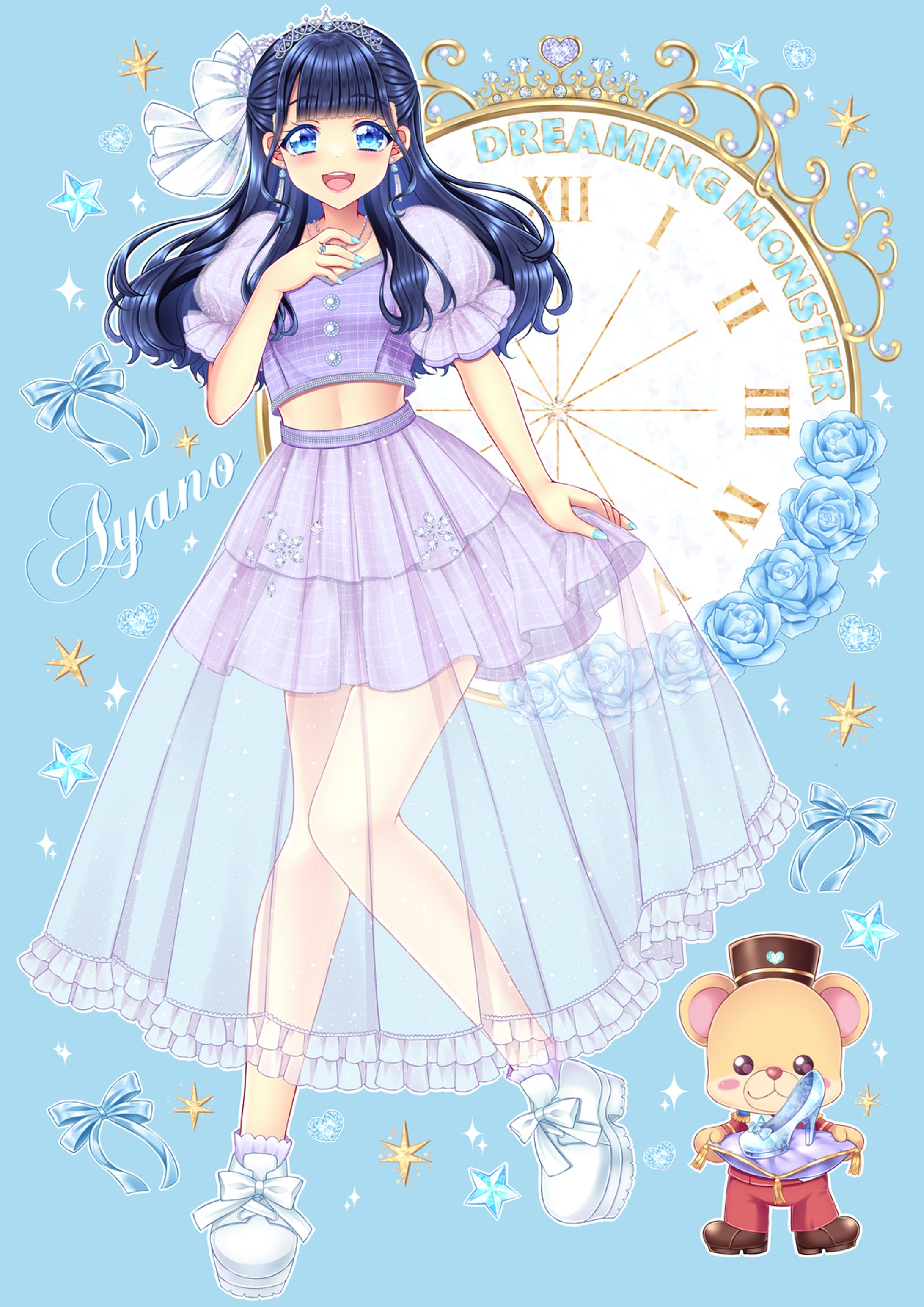 アイドル生誕祭Tシャツ用イラスト-1