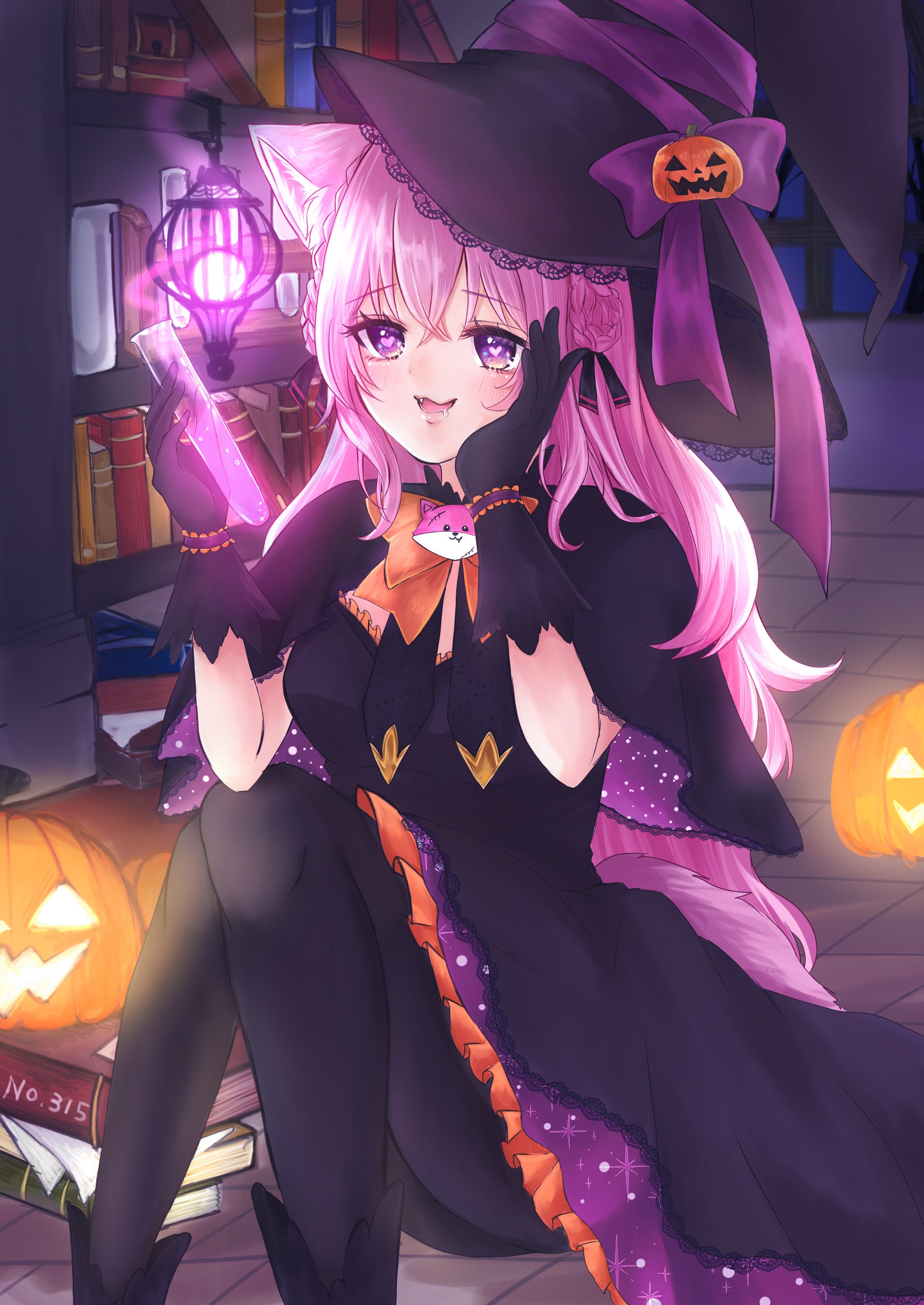 【FA】博衣こより ハロウィンイラスト-1