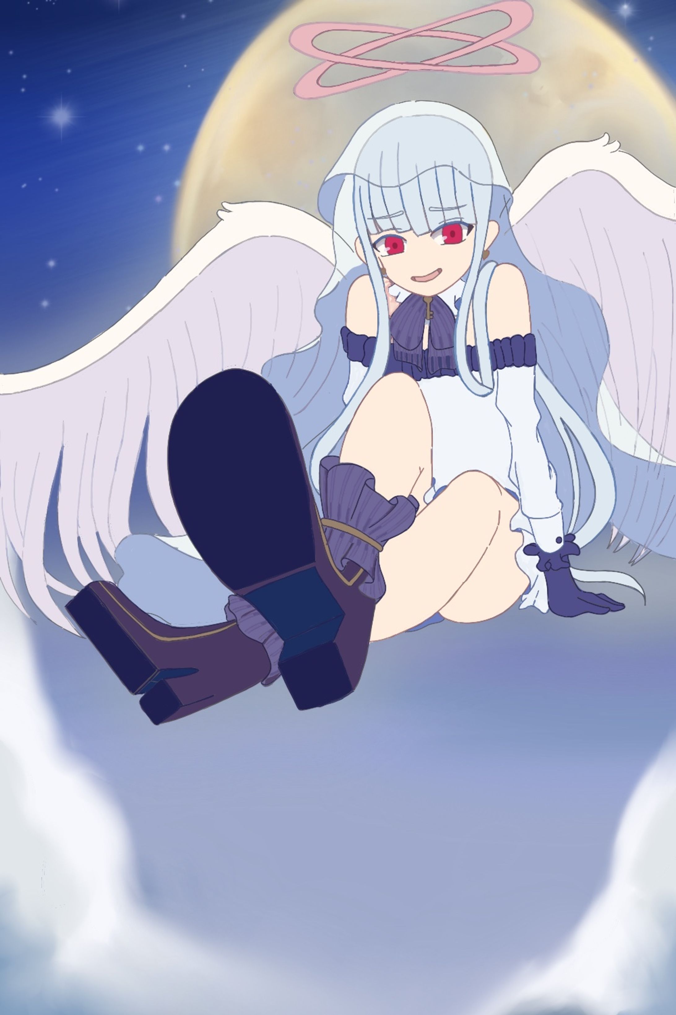 スケブの依頼で描いた個人Vのイラスト-1