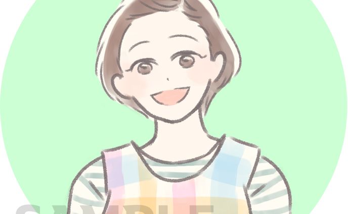 女性の似顔絵【自主制作】