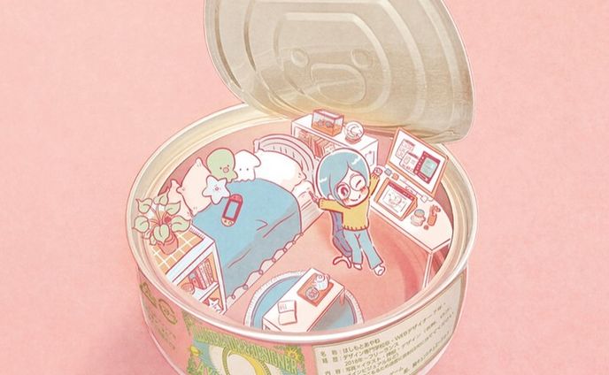 写真×イラスト　缶詰部屋