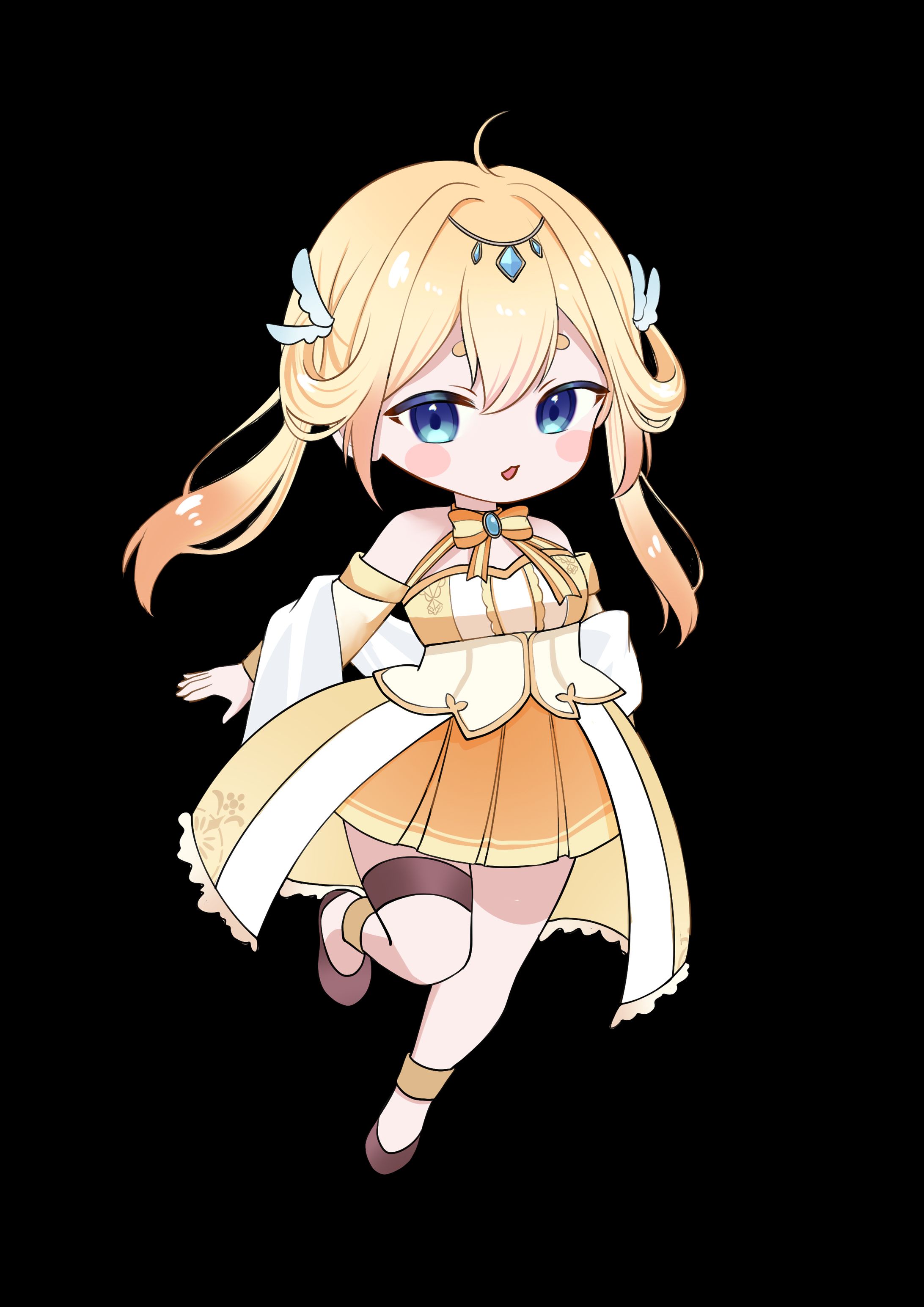 女神ノ宮ほてぴ様SDイラスト-1