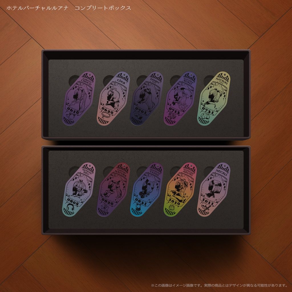 22_個人Vtuberモチーフのモーテルキー風アクリルキーホルダー