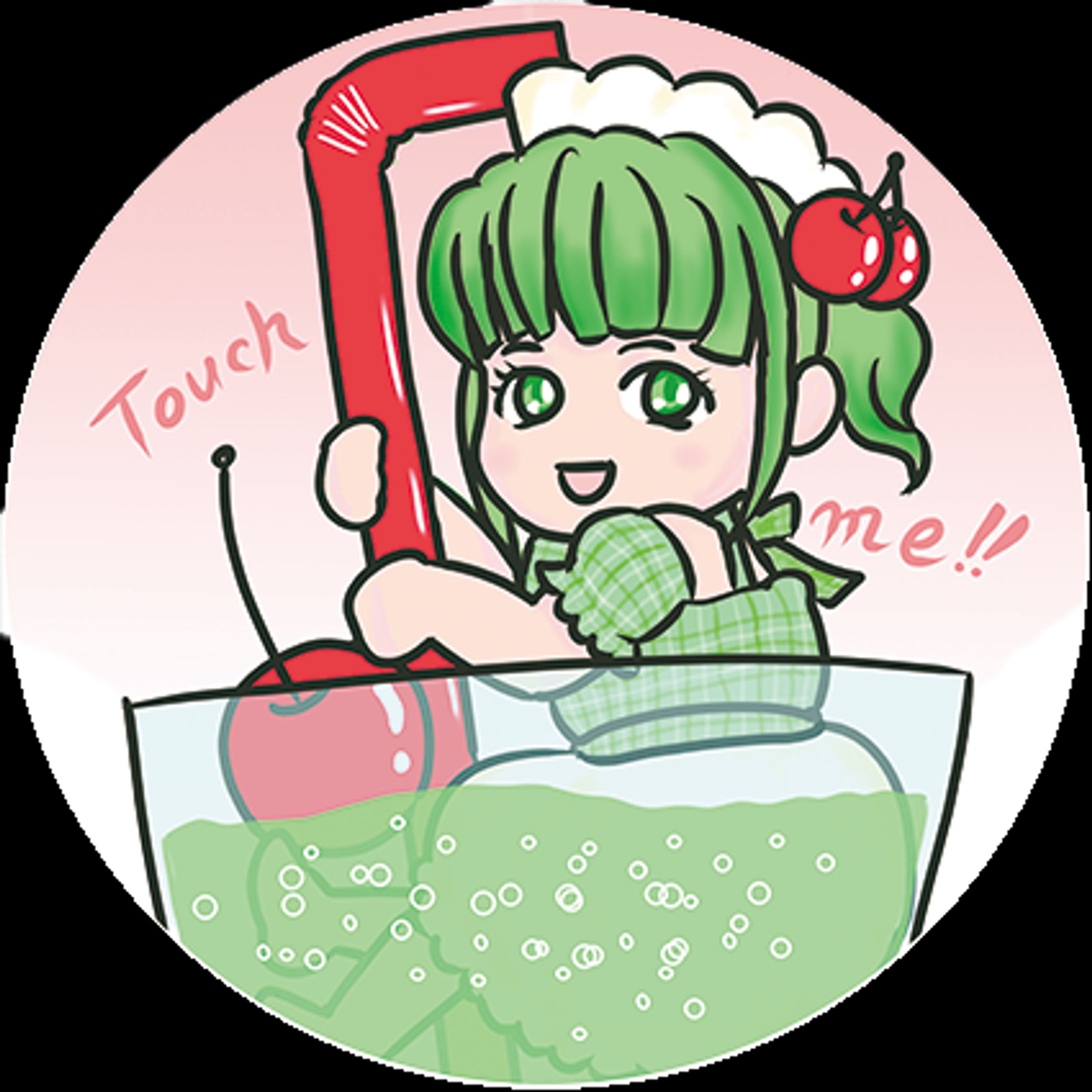 クリームソーダちゃん（キーホルダー用イラスト提供）-1