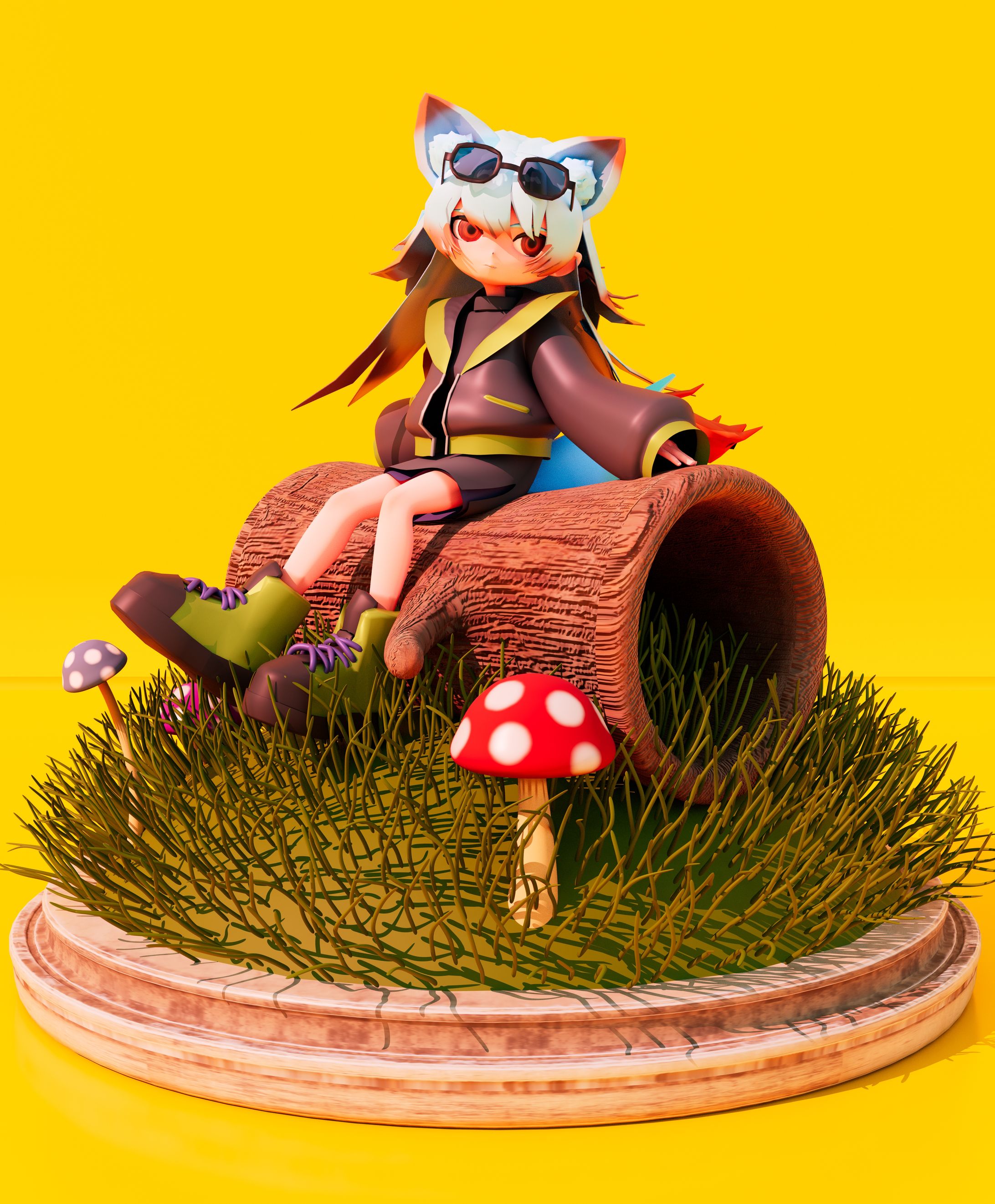 ケモ耳が生えている少女