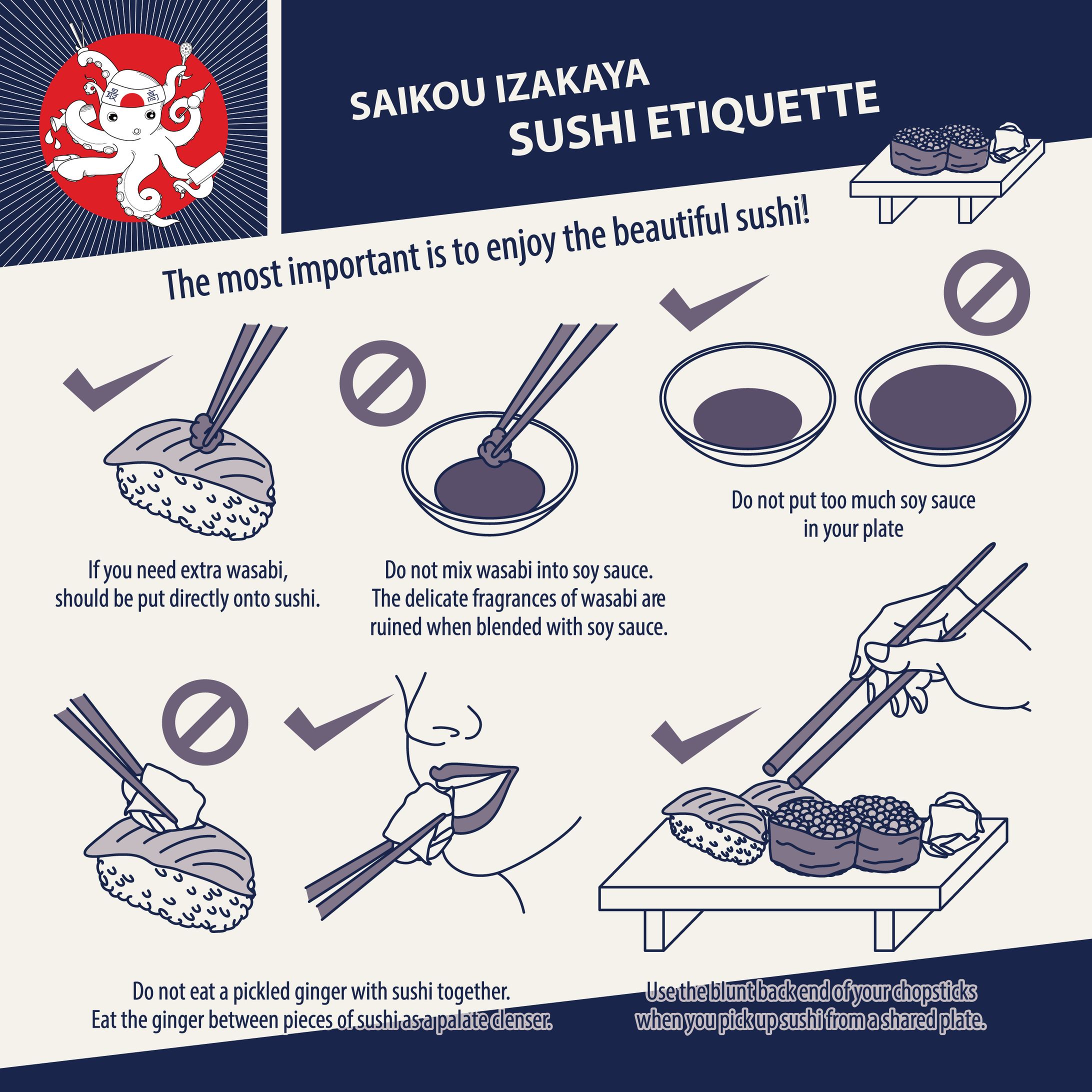 お寿司の食べ方 イラスト-1