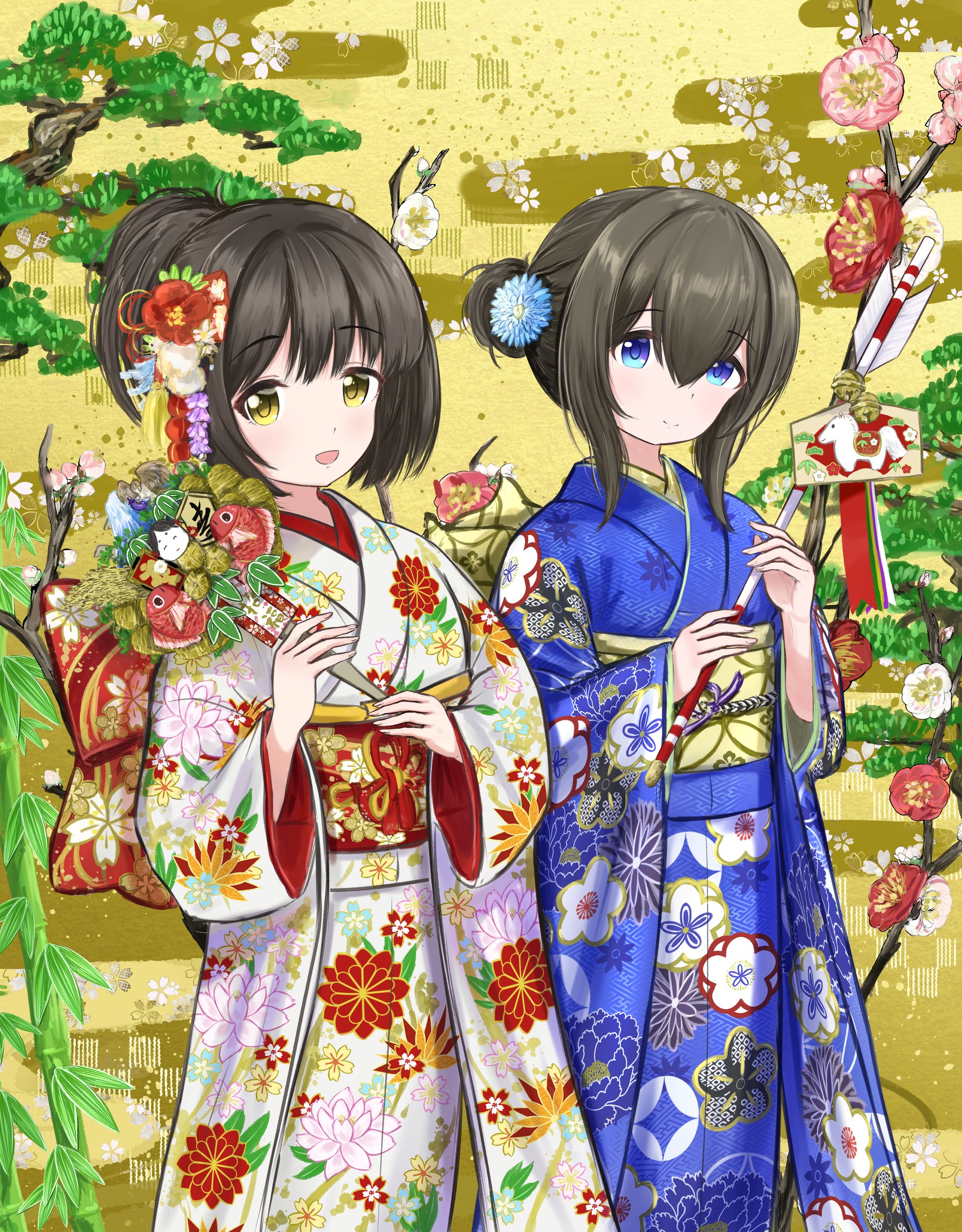 描き初め星纏天女-1