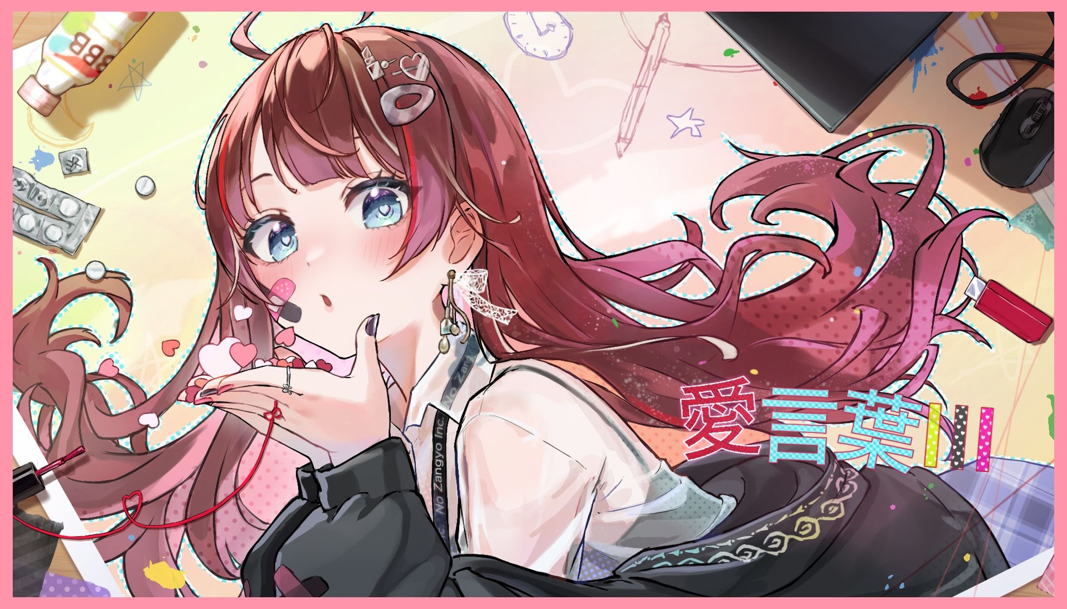 【お仕事】限界OL様 MVサムネイルイラスト-1