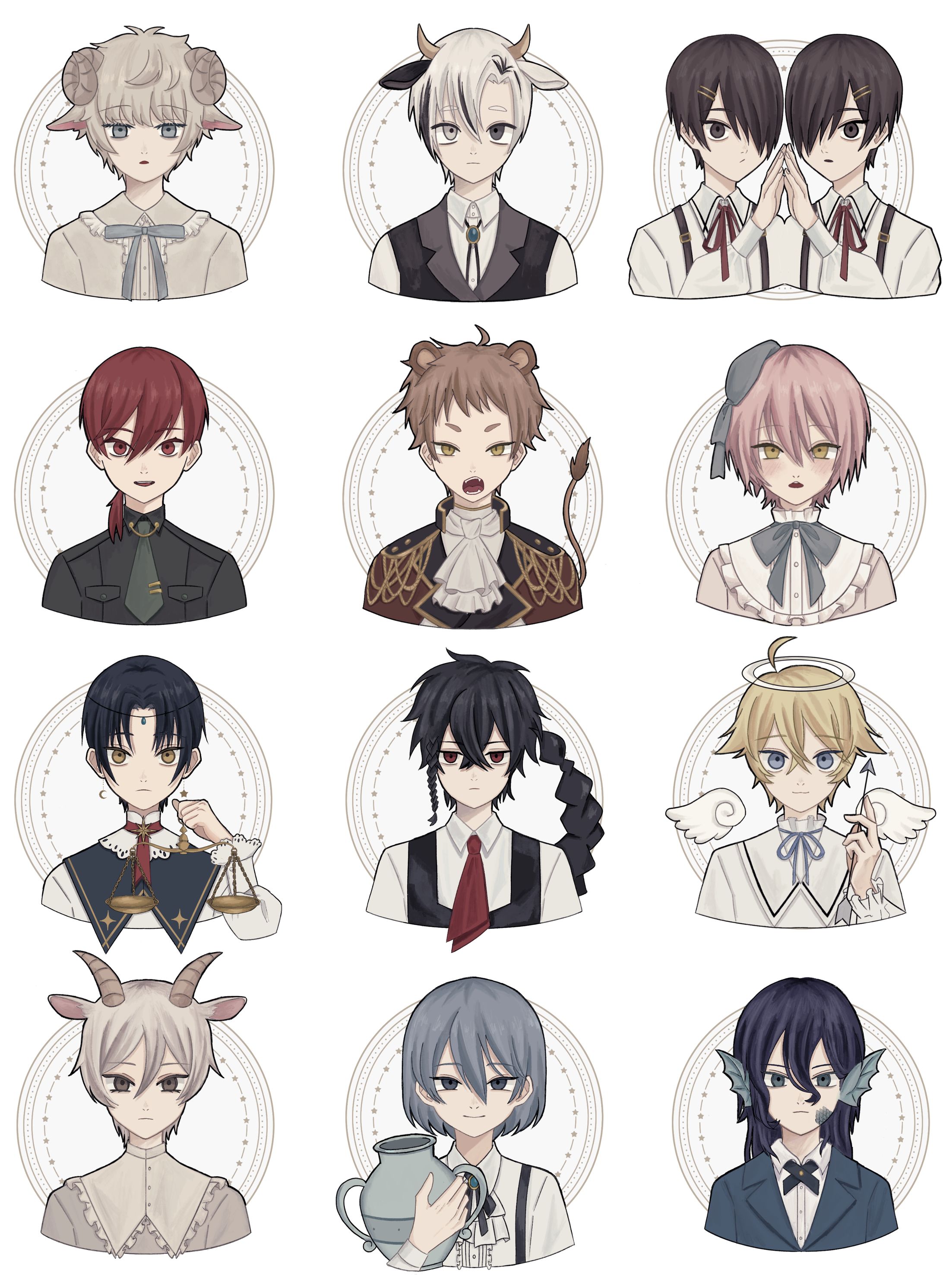 12星座擬人化-1