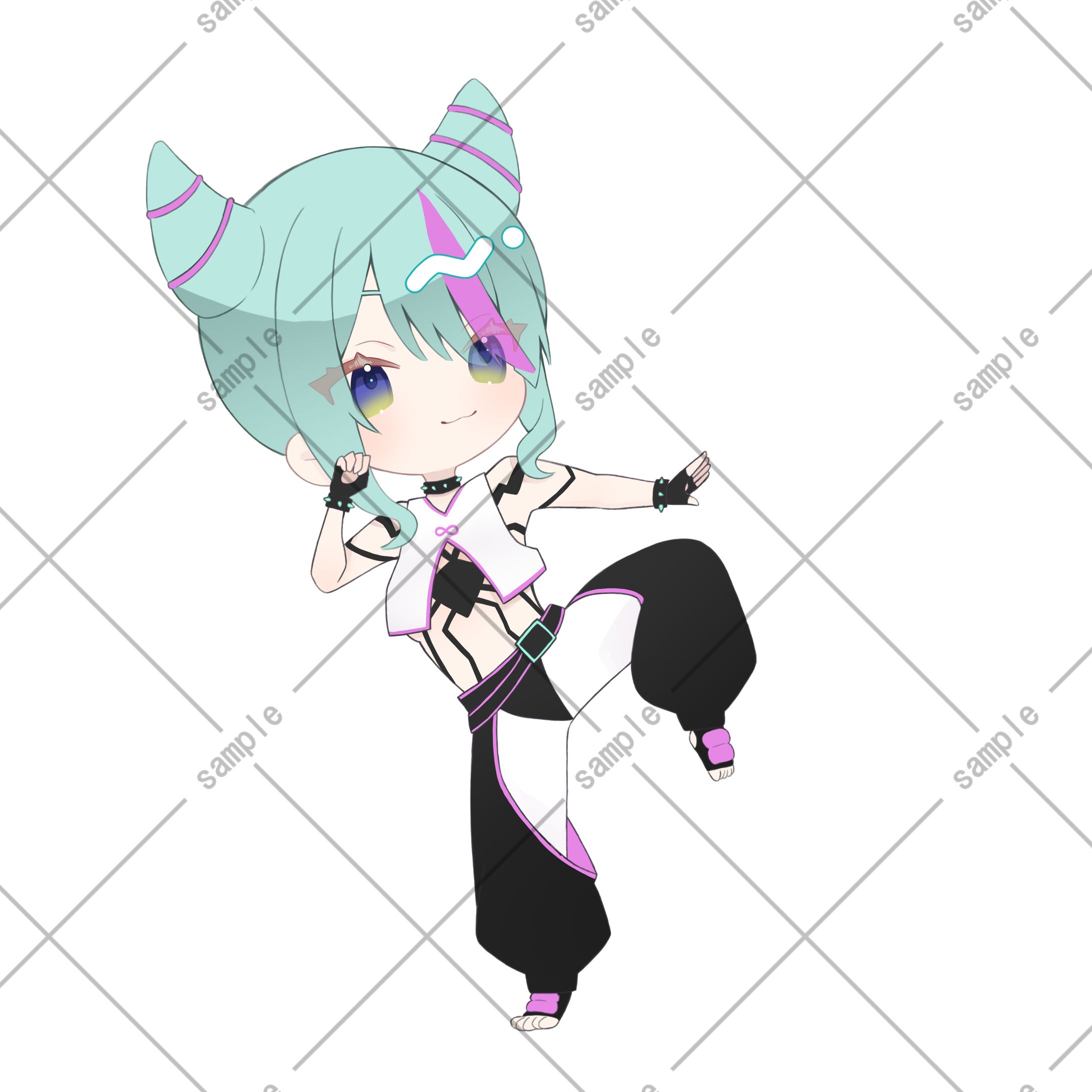 倉板しら様デフォルメイラスト-1