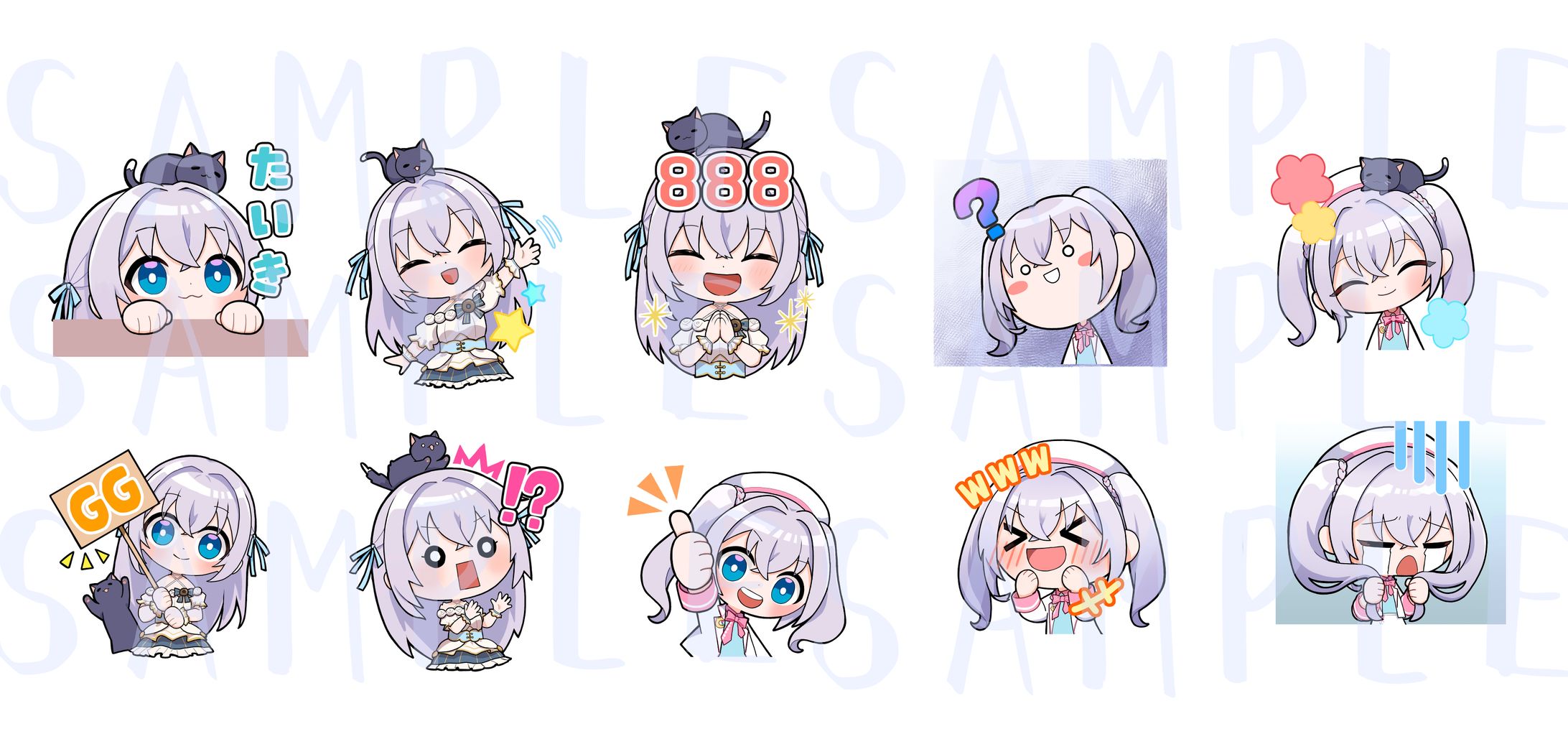 猫月みお様　スタンプイラスト-1