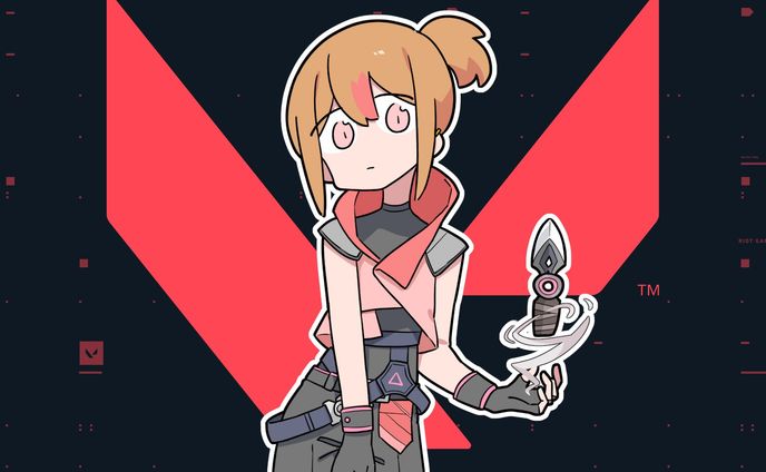 薄暮ちはるVALORANTサムネイラスト